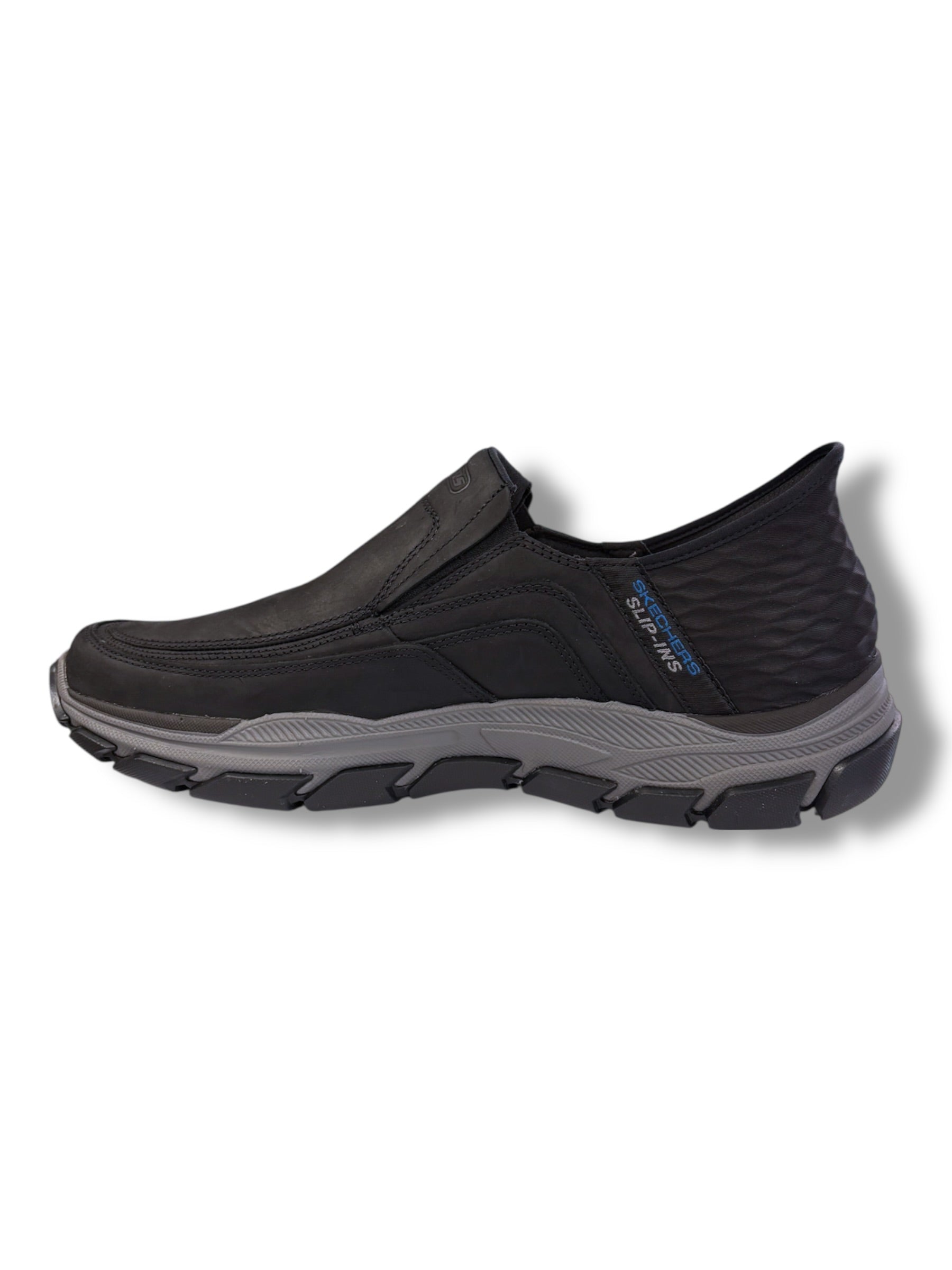 Skechers - Mens black/grey slip-in shoe - Elgin