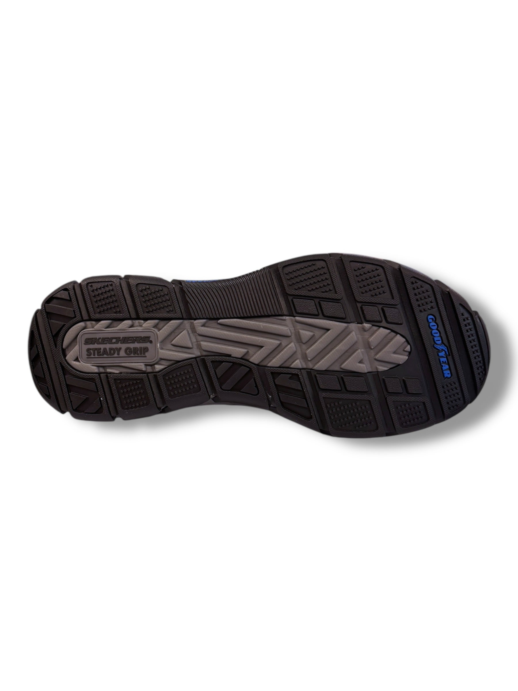Skechers - Mens black/grey slip-in shoe - Elgin