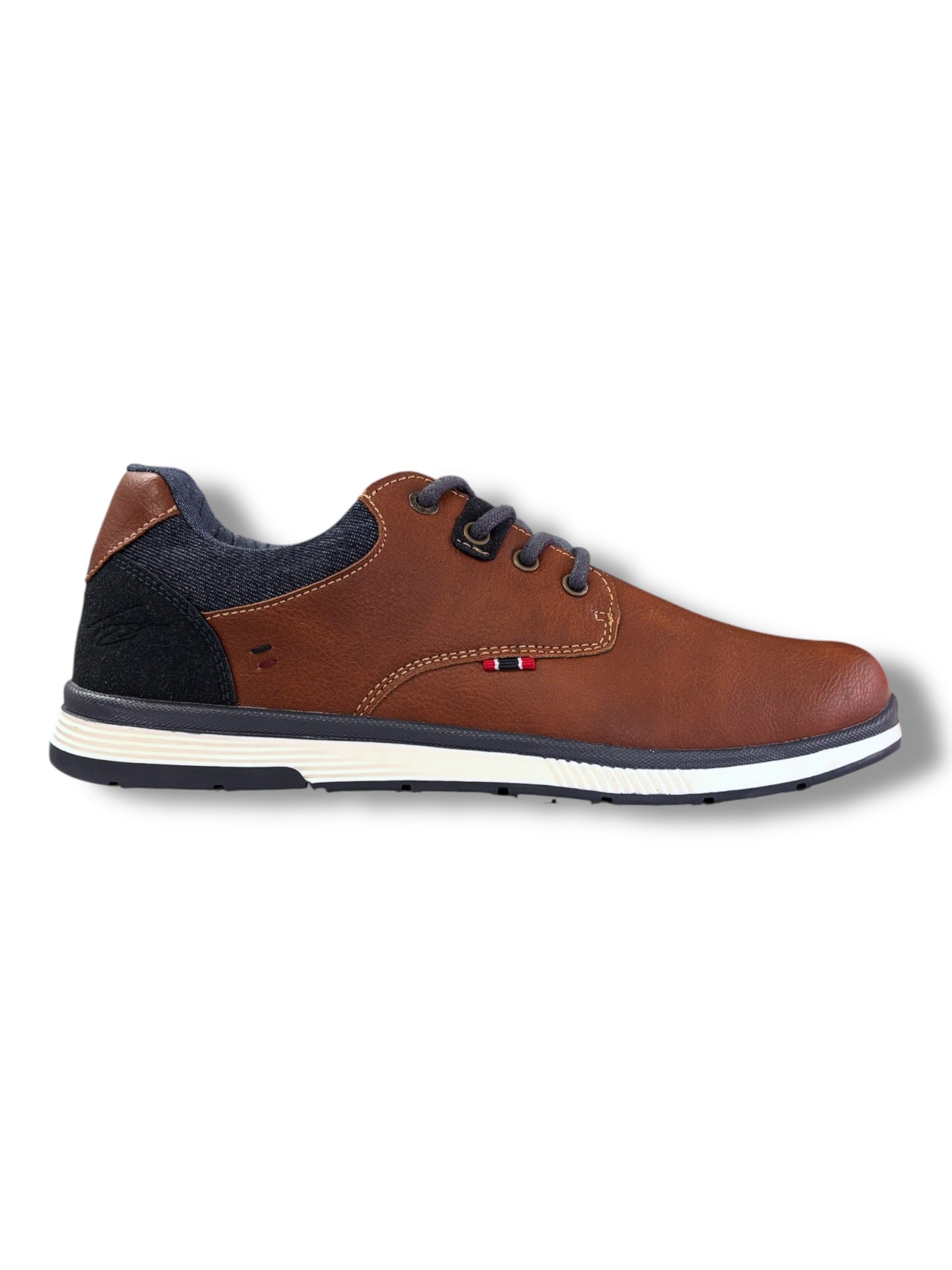 Tommy Bowe - Mens brown/denim lace shoe - Burger