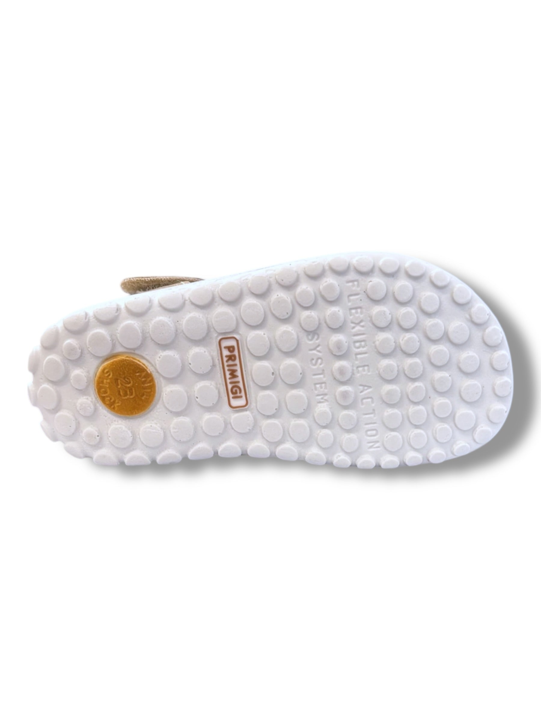 Primigi - Girls gold/flower Velcro sandal