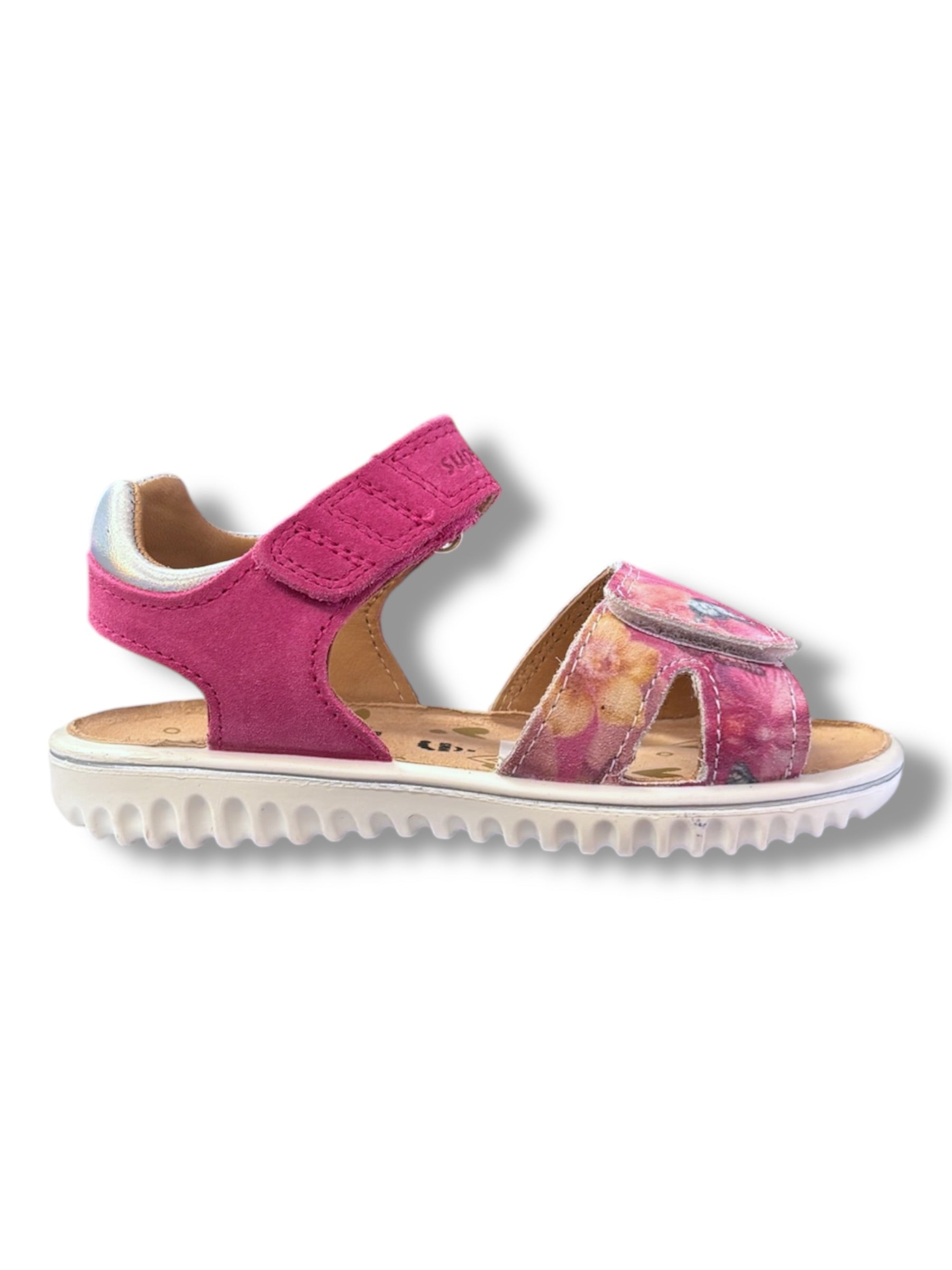 Superfit - Girls pink/butterfly Velcro sandal - Sparkle