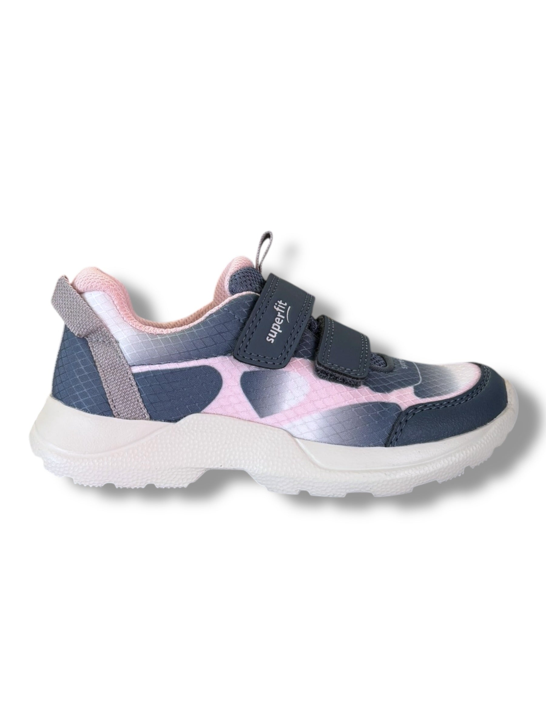 Superfit - Girls grey/rose Velcro runner - Rush