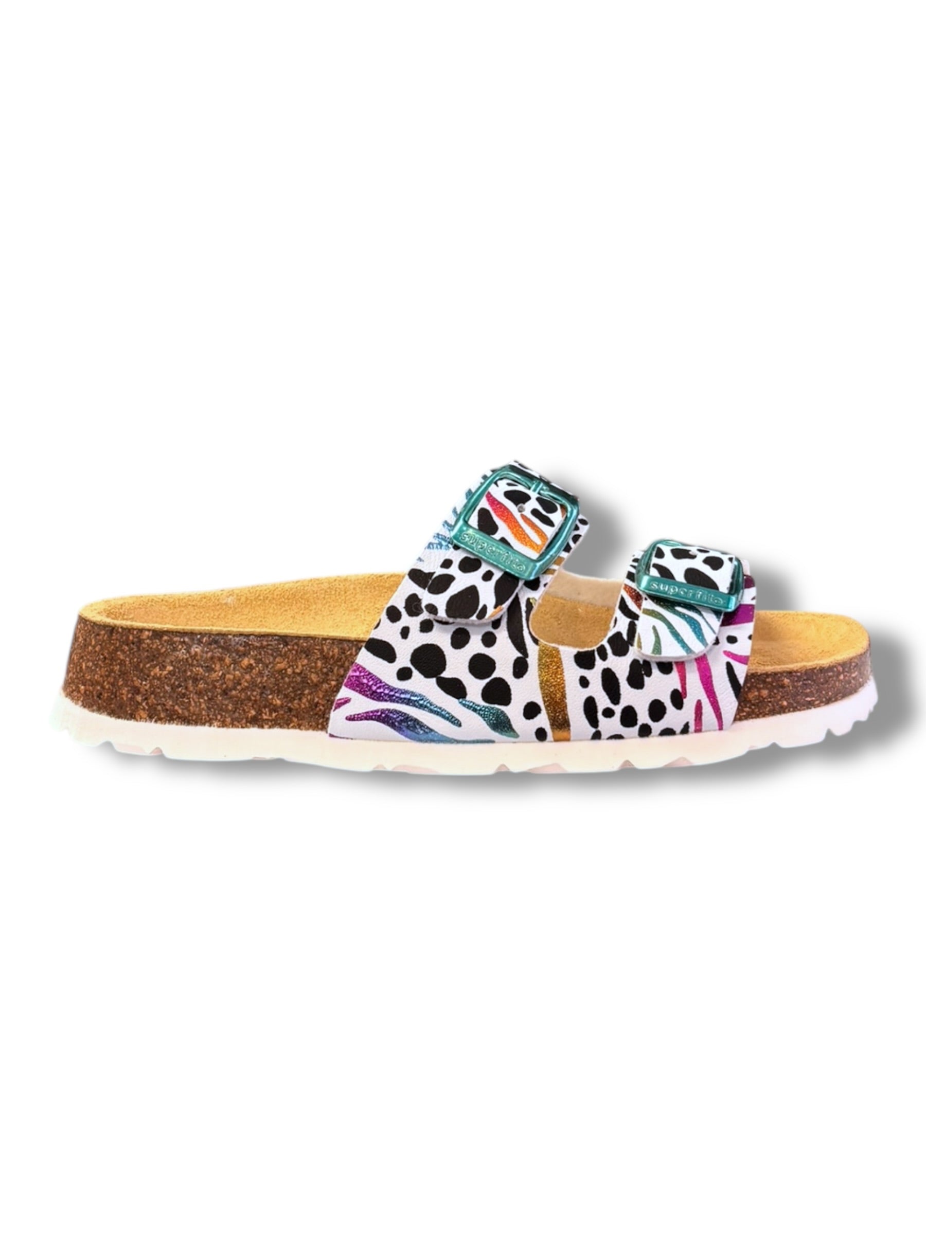 Superfit - Girls multi/zebra sandal- Mule