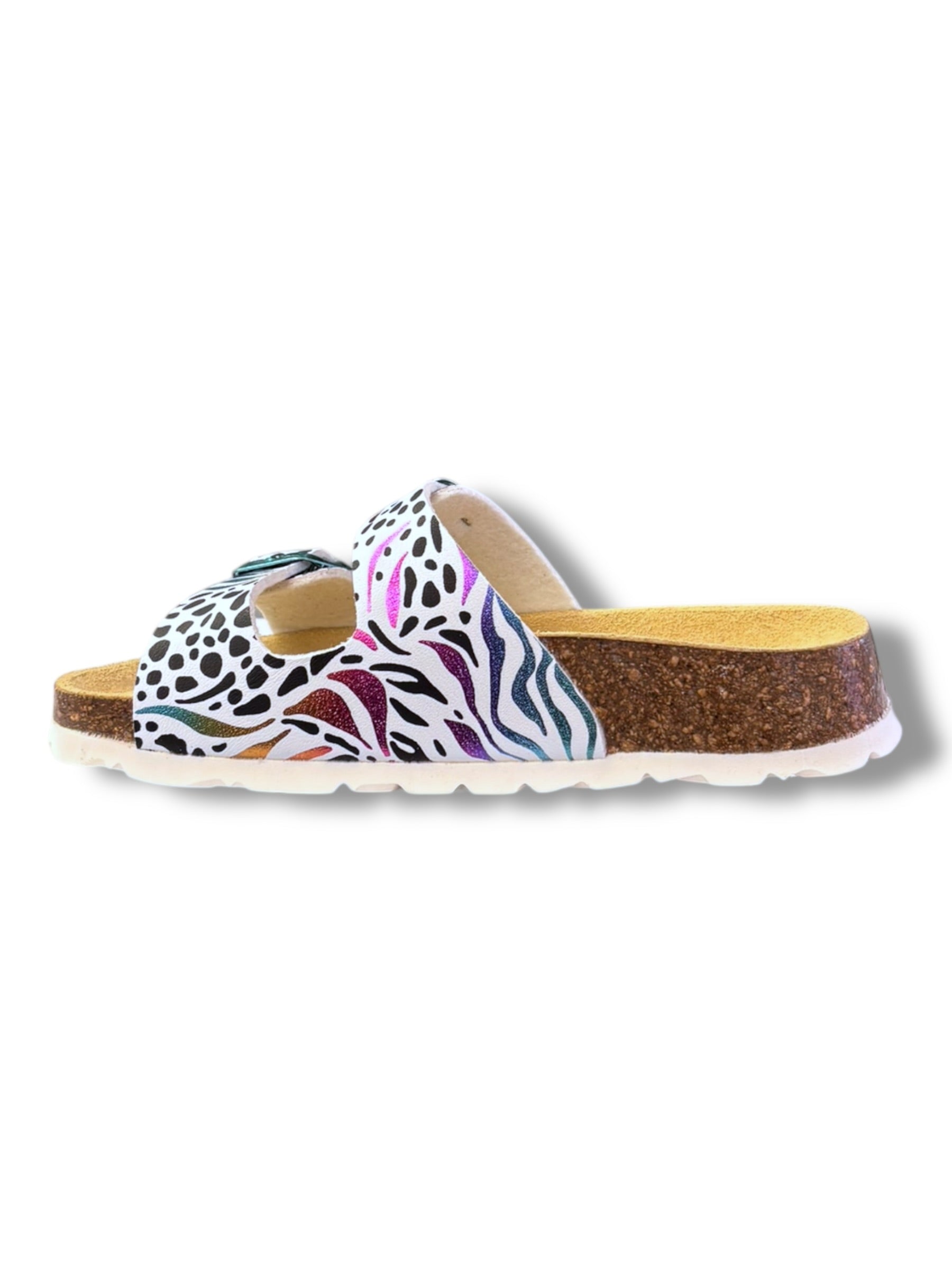 Superfit - Girls multi/zebra sandal- Mule