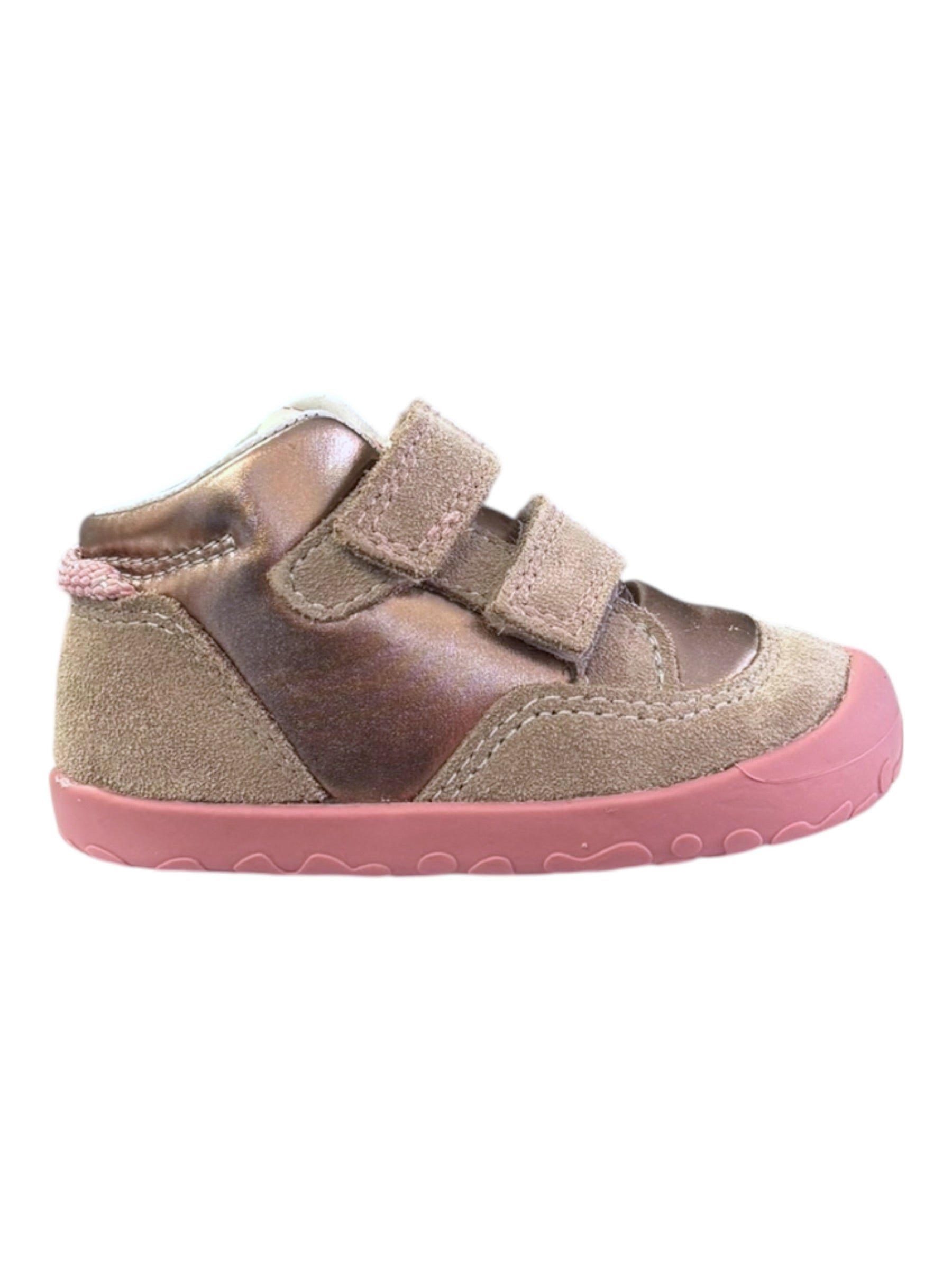 Superfit - Girls gold/pink Velcro boot - Flummi