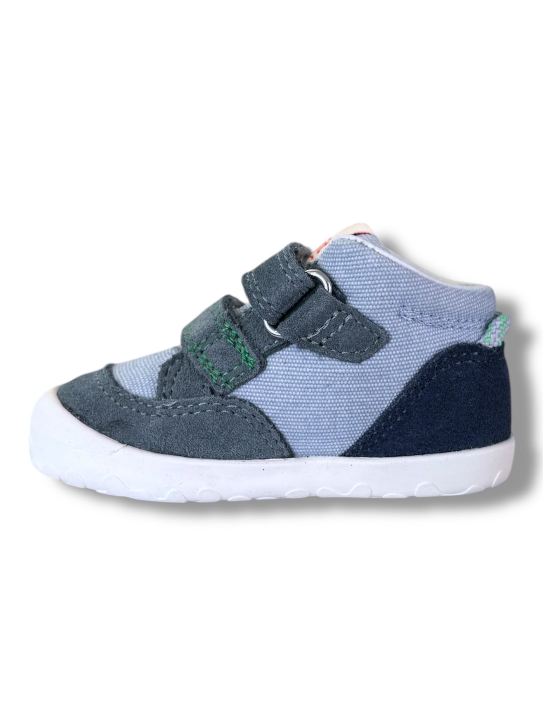 Superfit - Boys denim/green Velcro boot - Flummi