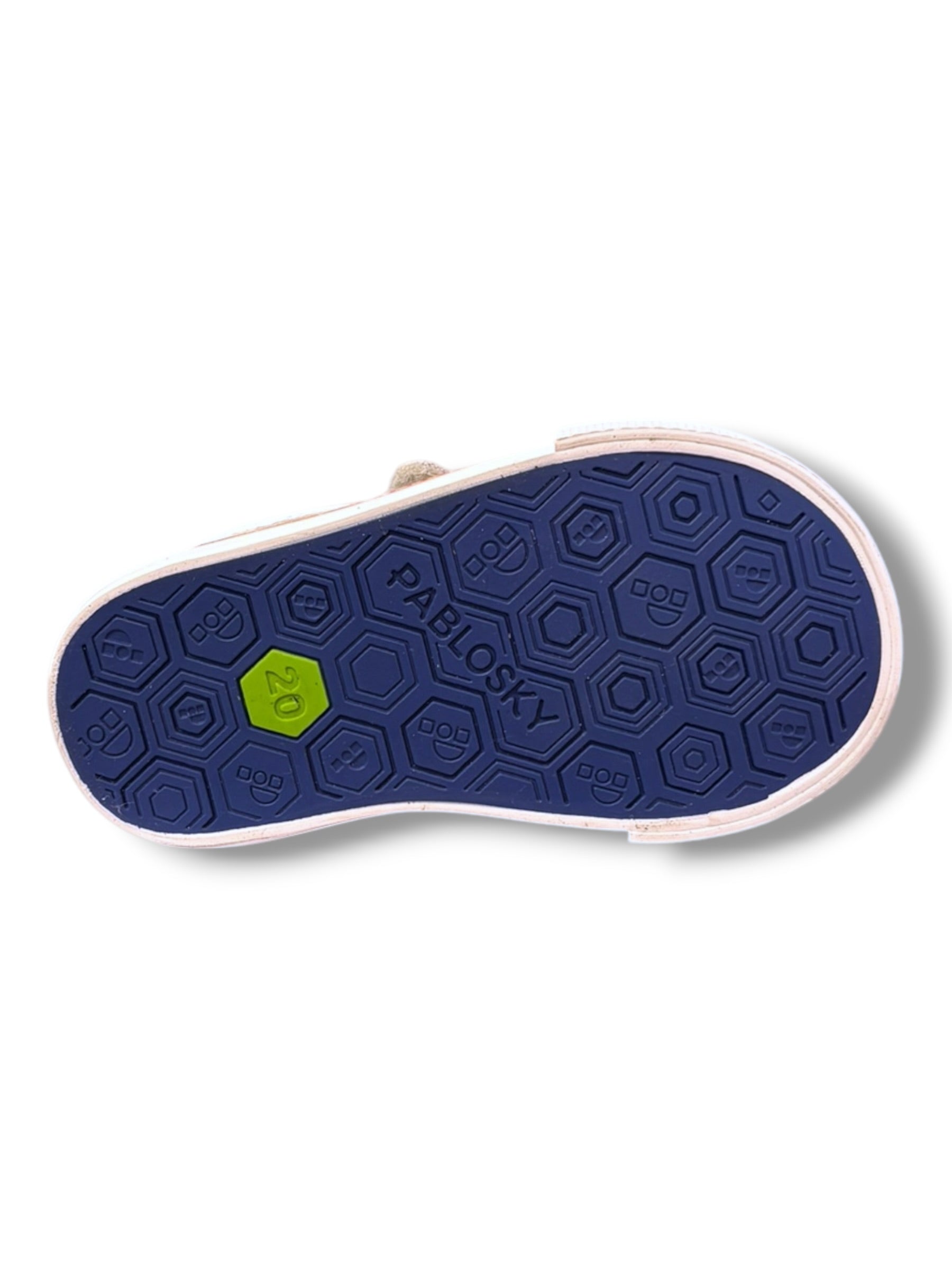 Pablosky - Grey canvas Velcro shoe - 984550