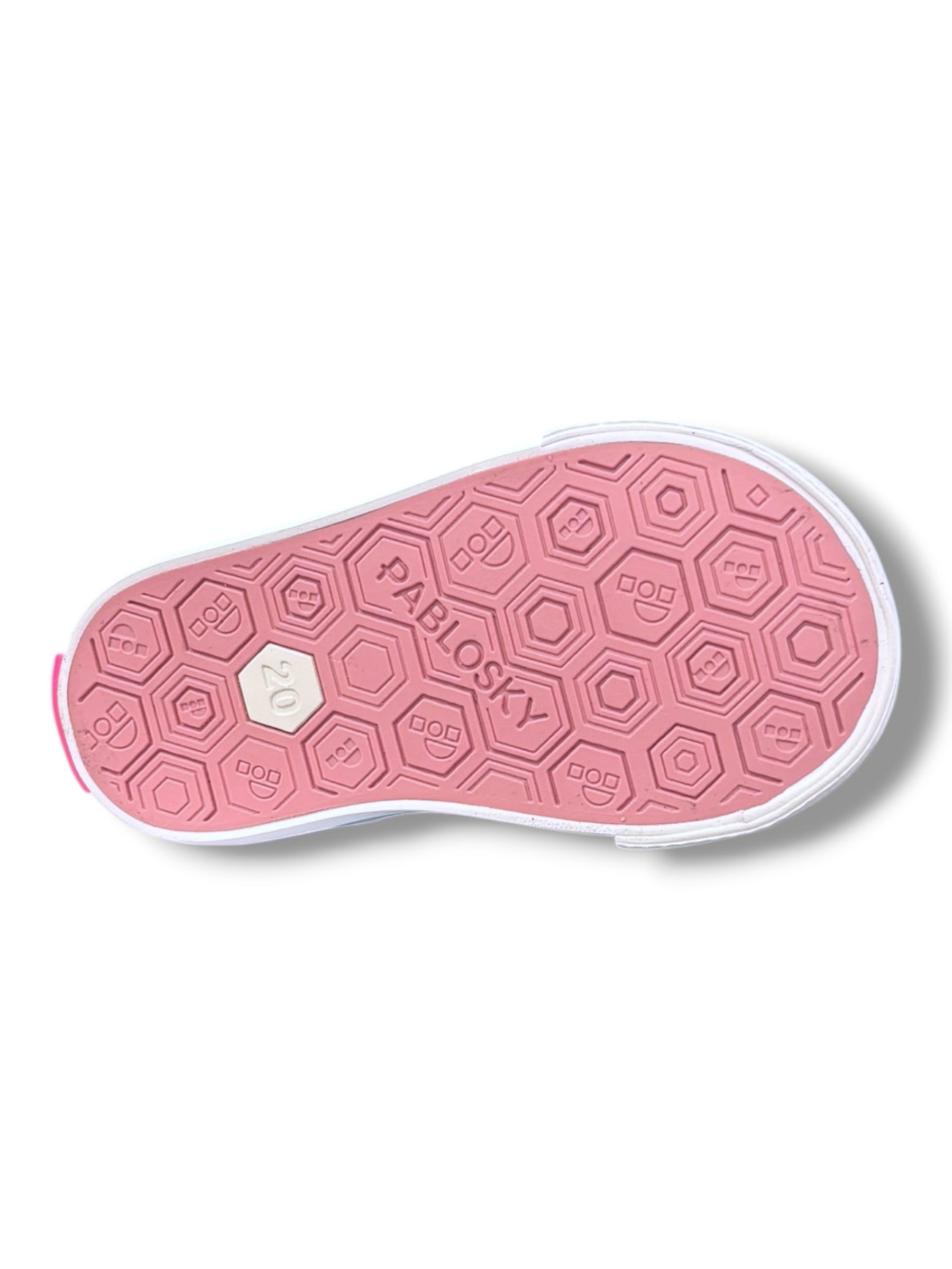 Pablosky - Girls pastel/multi canvas shoe - 984670