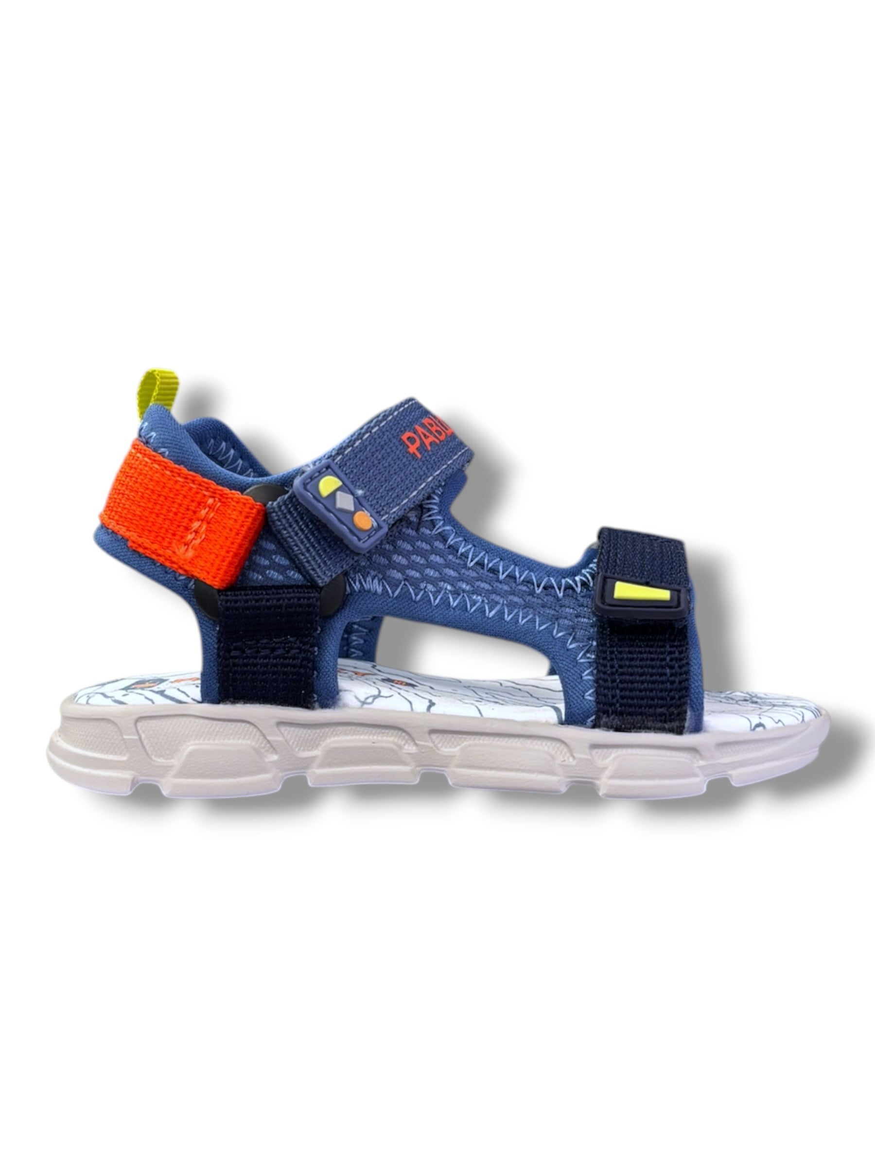 Pablosky - Boys blue/navy Velcro sandal - 986310