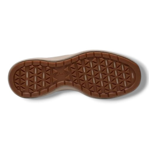 Clarks - Mens brown leather shoe - Mullen Moc