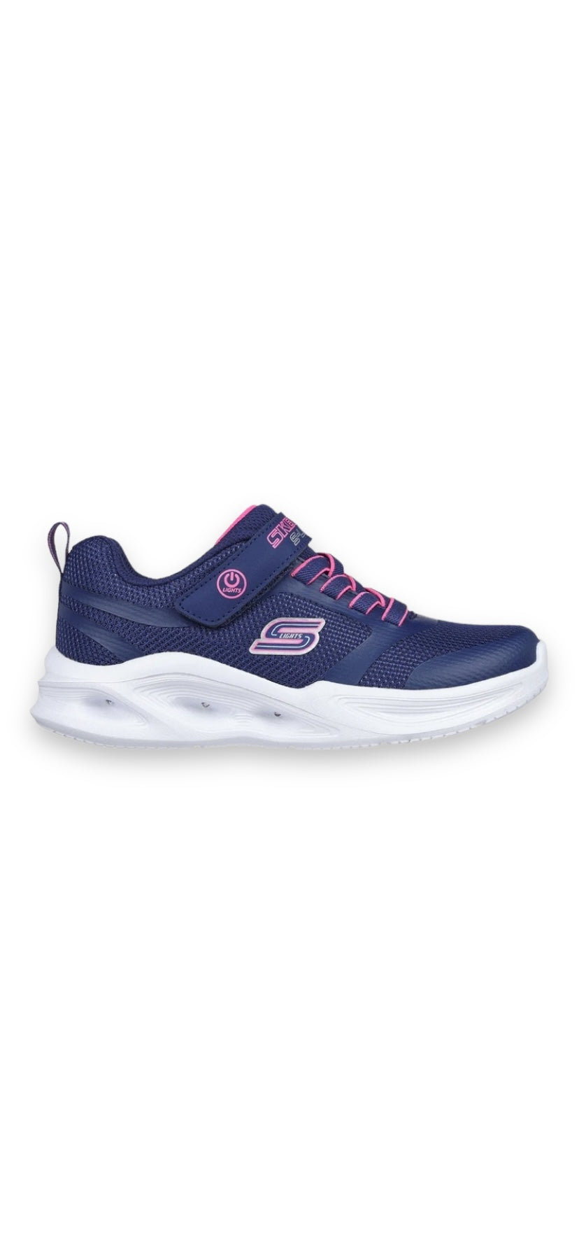 Skechers - Girls navy Lightup runner - Sola Glow