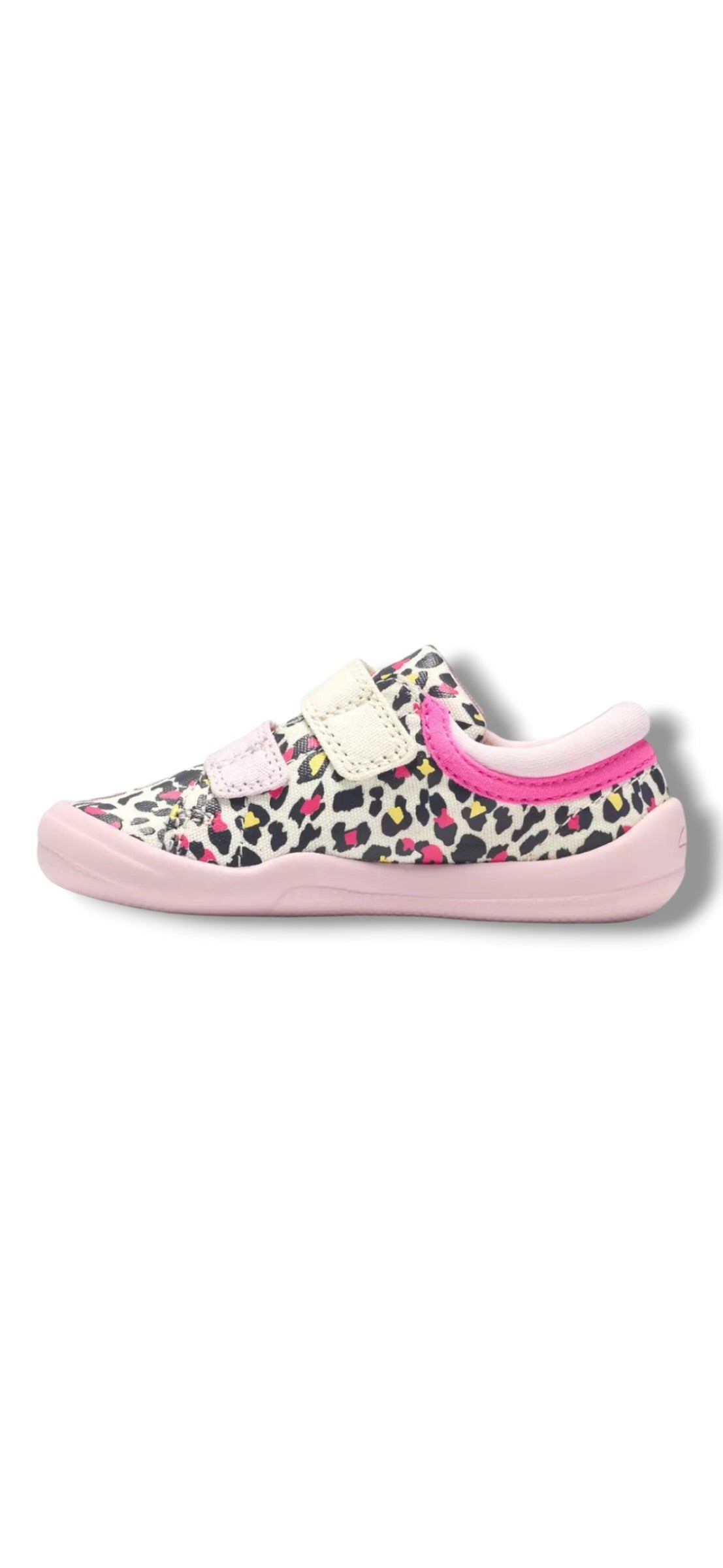 Clarks - Girls pink/multi canvas - Briley Fly T