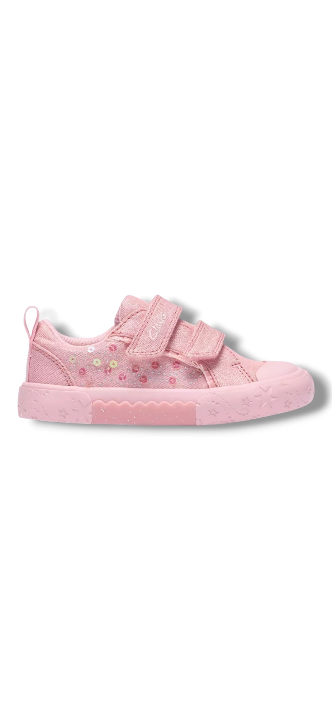 Clarks - Girls pink canvas - FoxingGleam T