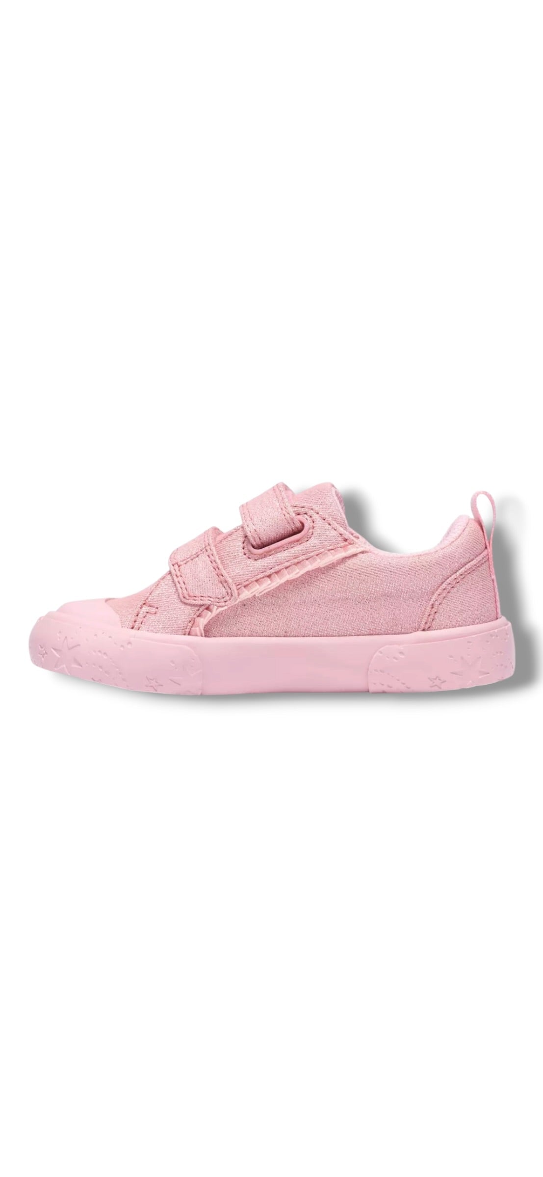 Clarks - Girls pink canvas - FoxingGleam T