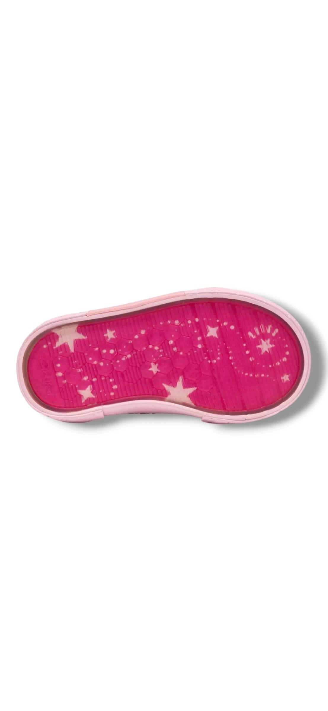 Clarks - Girls pink canvas - FoxingGleam T