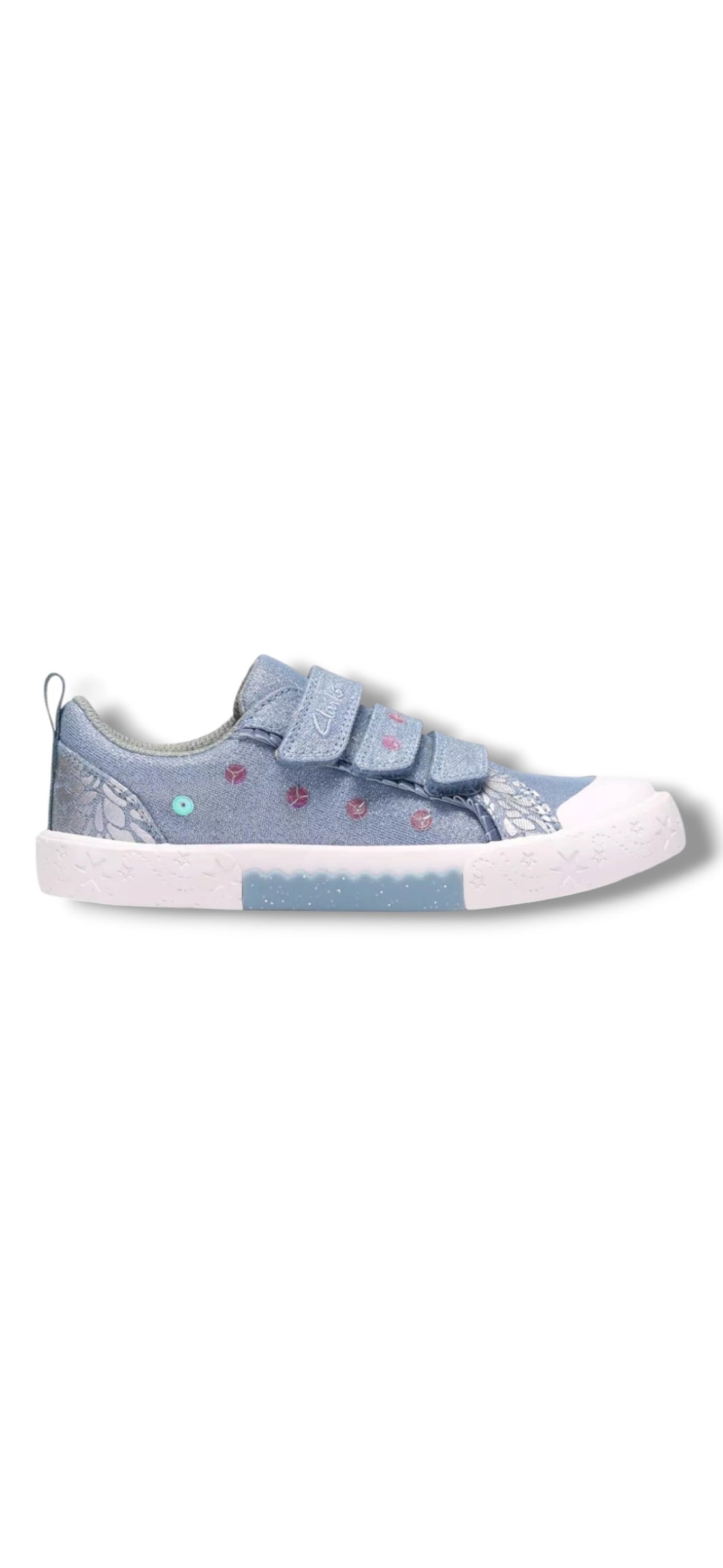 Clarks - Girls denim canvas - Foxing Trim K