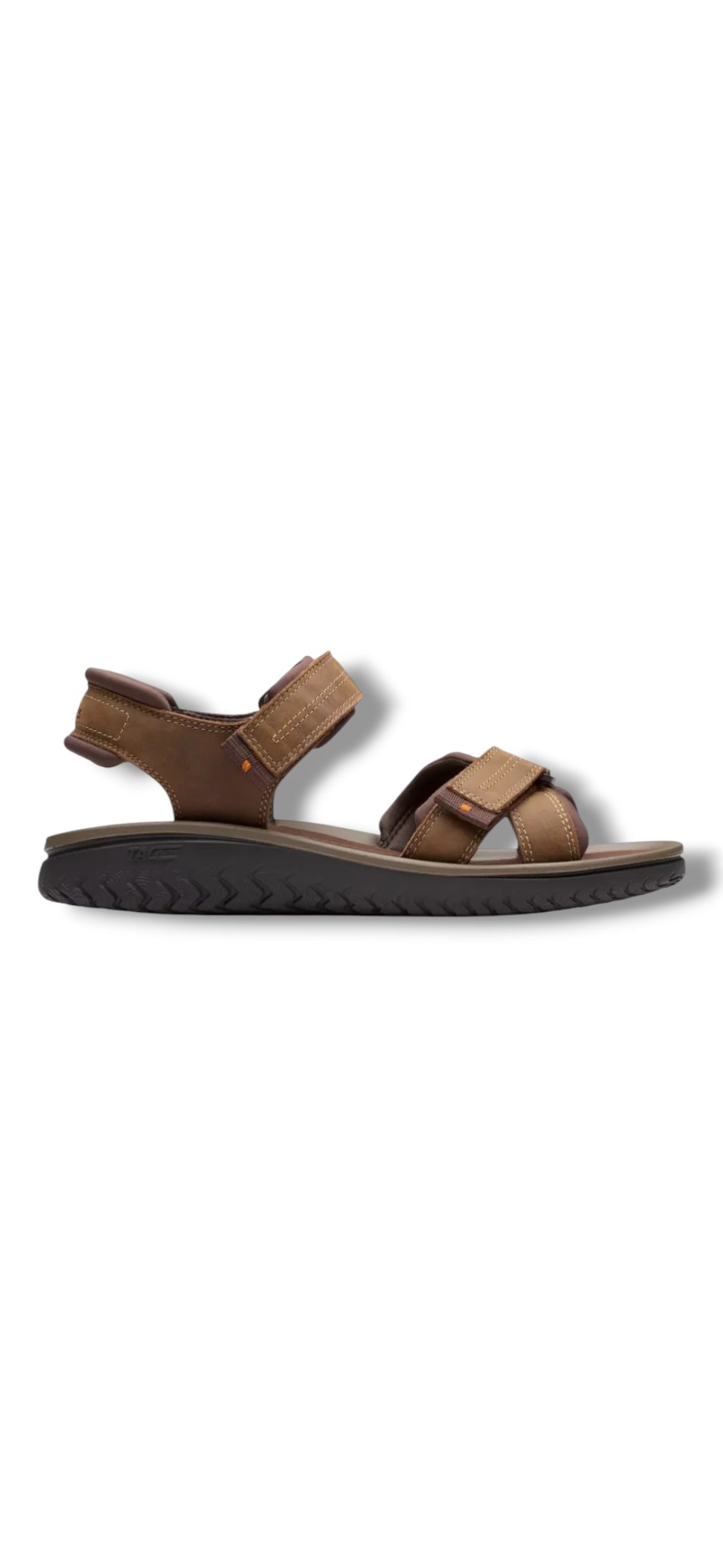 Clarks - Mens brown sandals - Wesley Shore
