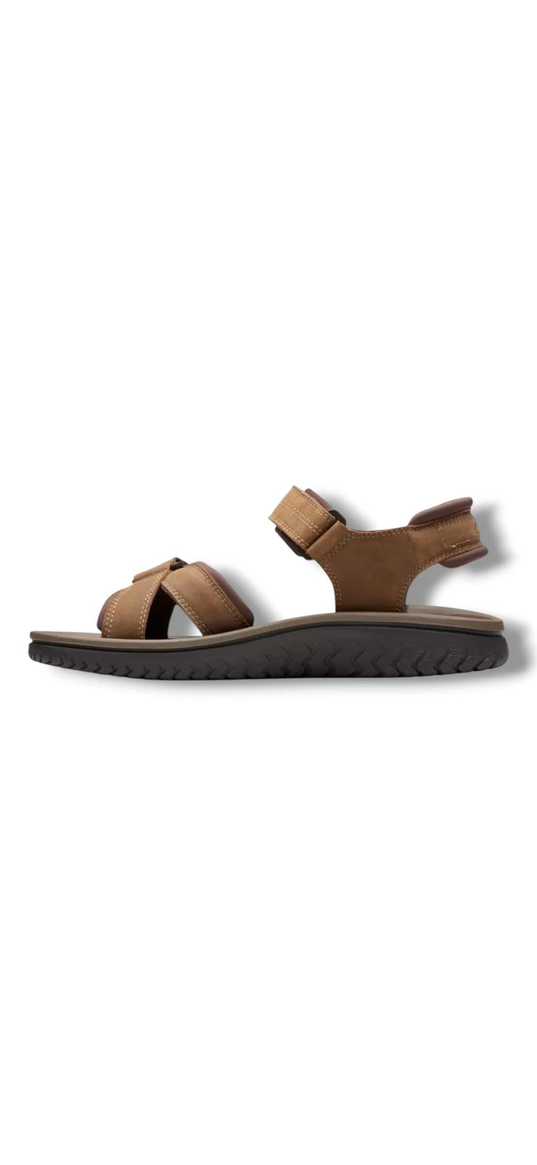 Clarks - Mens brown sandals - Wesley Shore