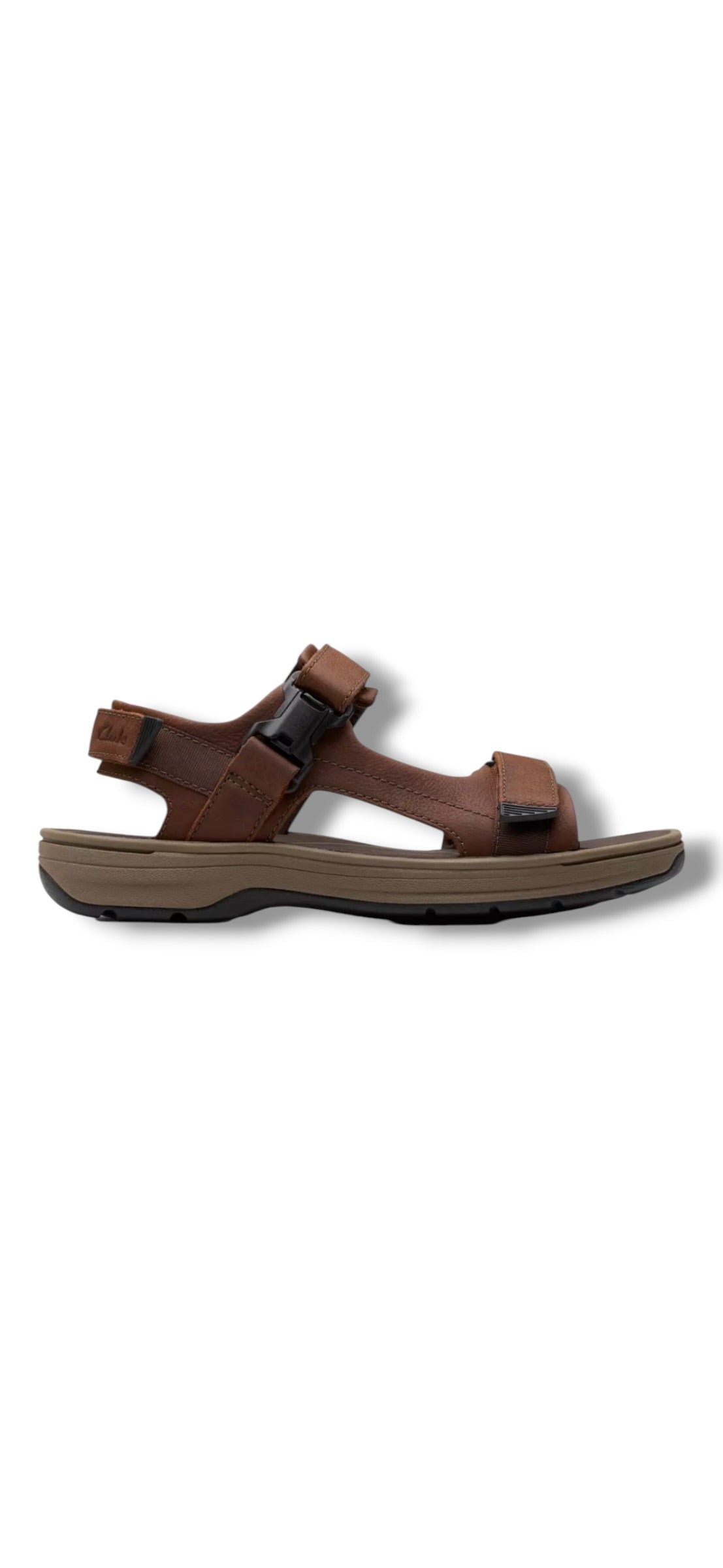 Clarks - Mens dark brown sandal - Saltway Edge