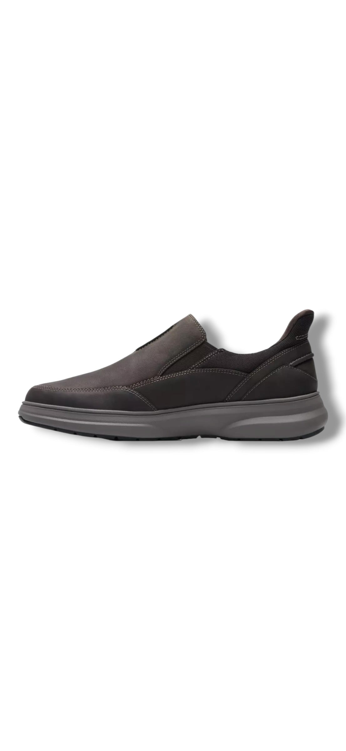 Clarks - Mens dark brown slip-in - Mullan Step