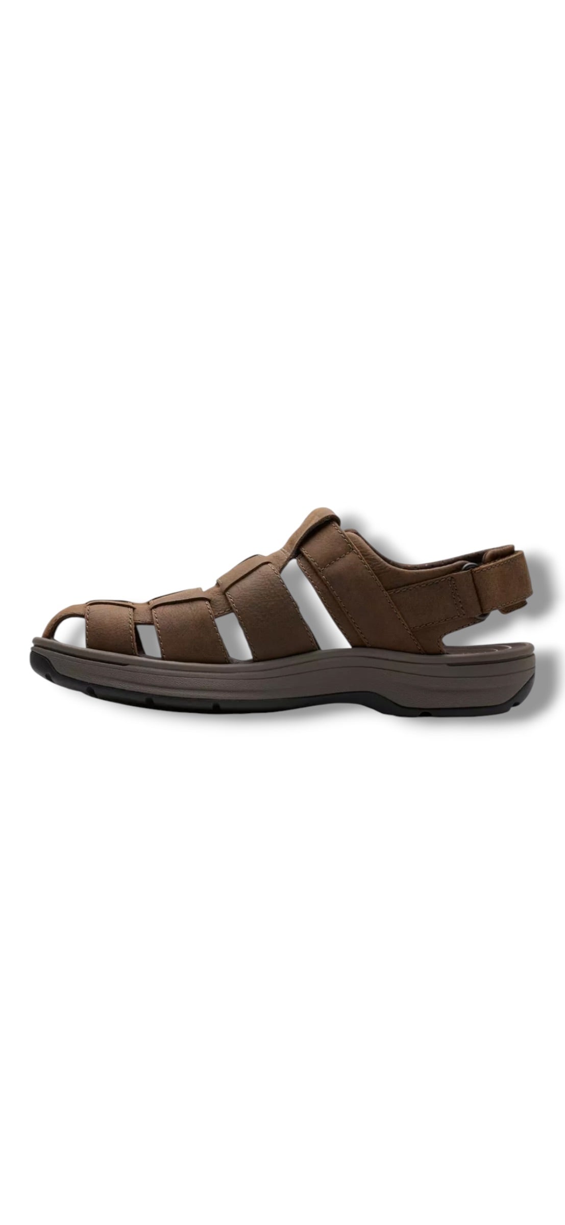 Clarks -Mens brown closed-toe sandal - Saltway Cove