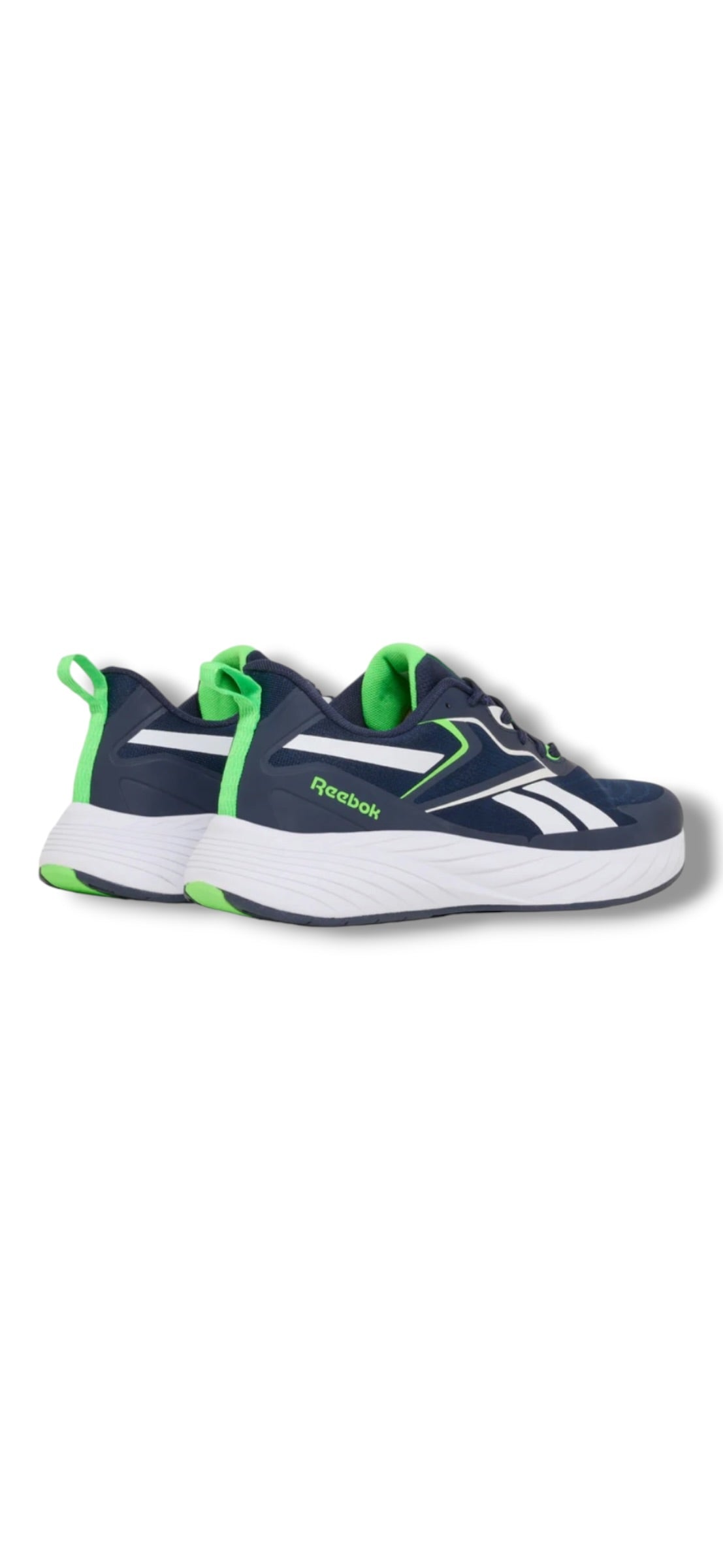 Reebok - Mens navy/lime runner - Verse