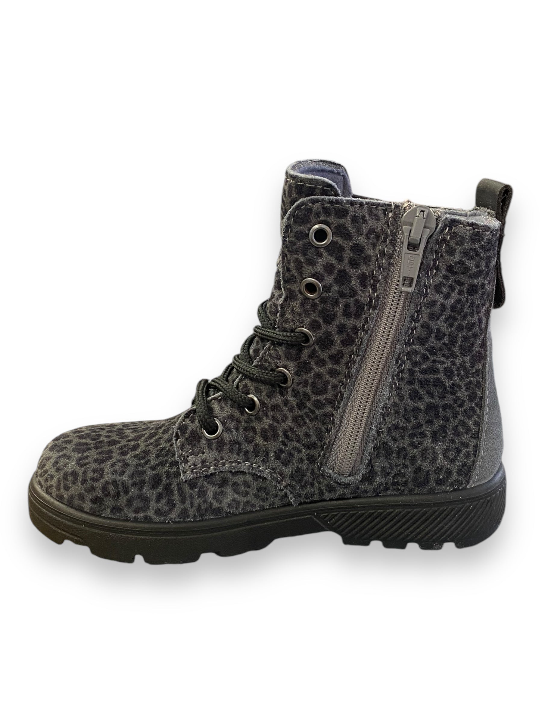 Ricosta - Girls black/leopard print boot - ANNI’