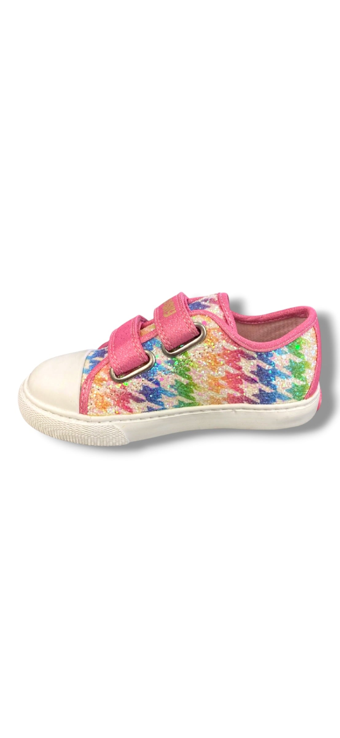 Pablosky - Girls - Multi-Colour Glitter Velcro Canvas Shoe