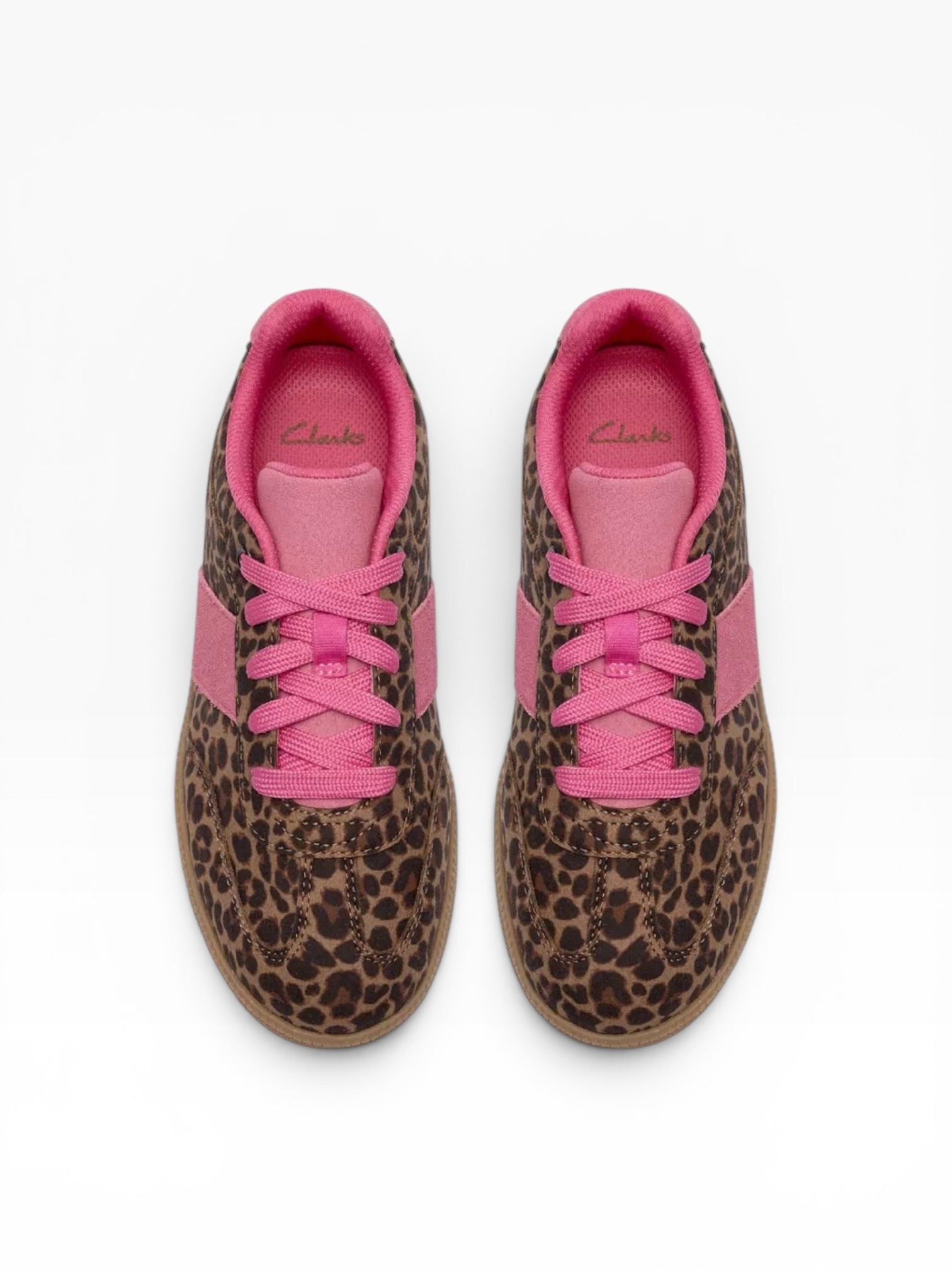 Clark’s - Girls leopard/pink shoe - Cyrpresslace 0