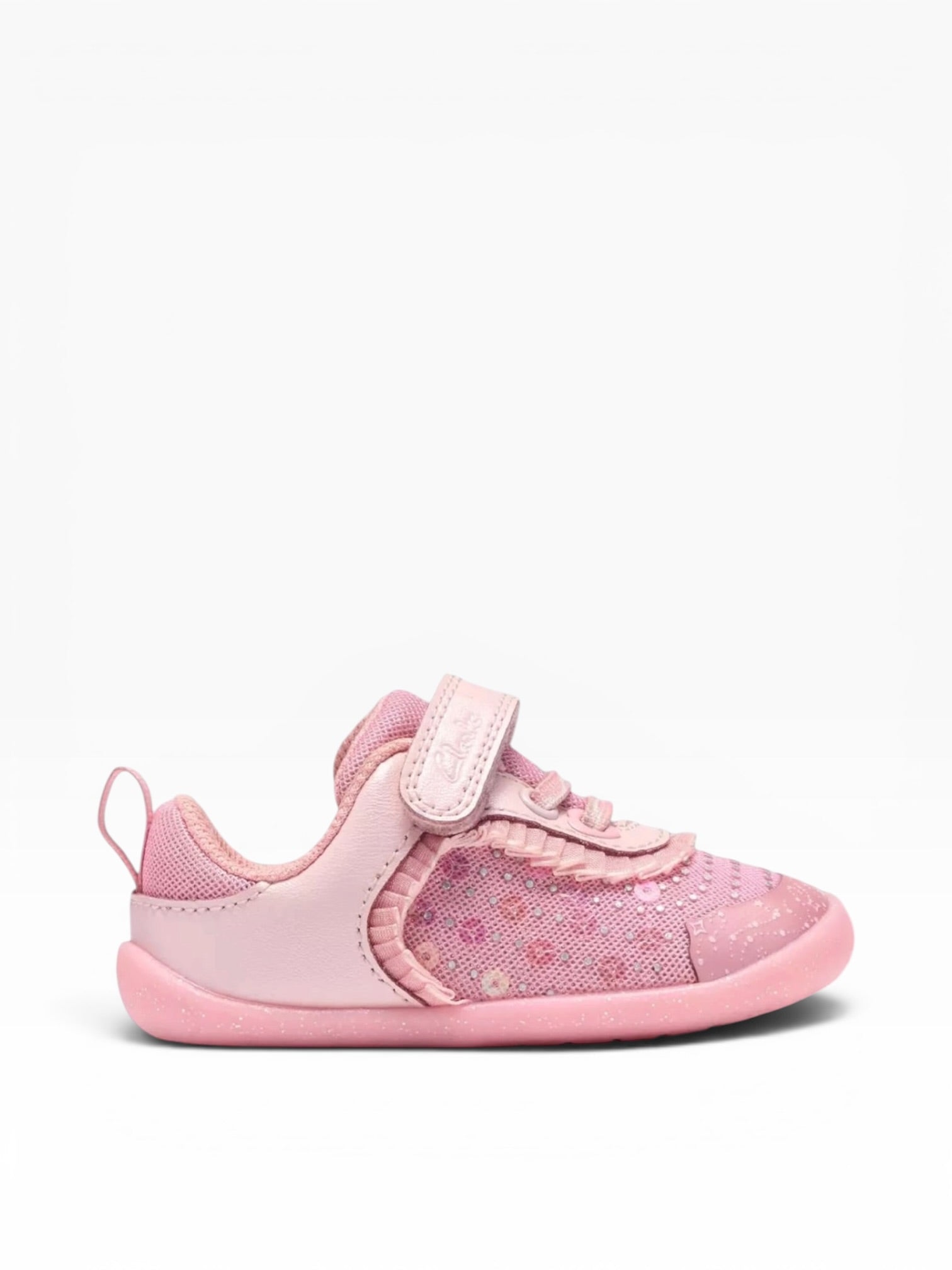Clarks - Girls pink/glitter pre-walker - Roamer Gleam T