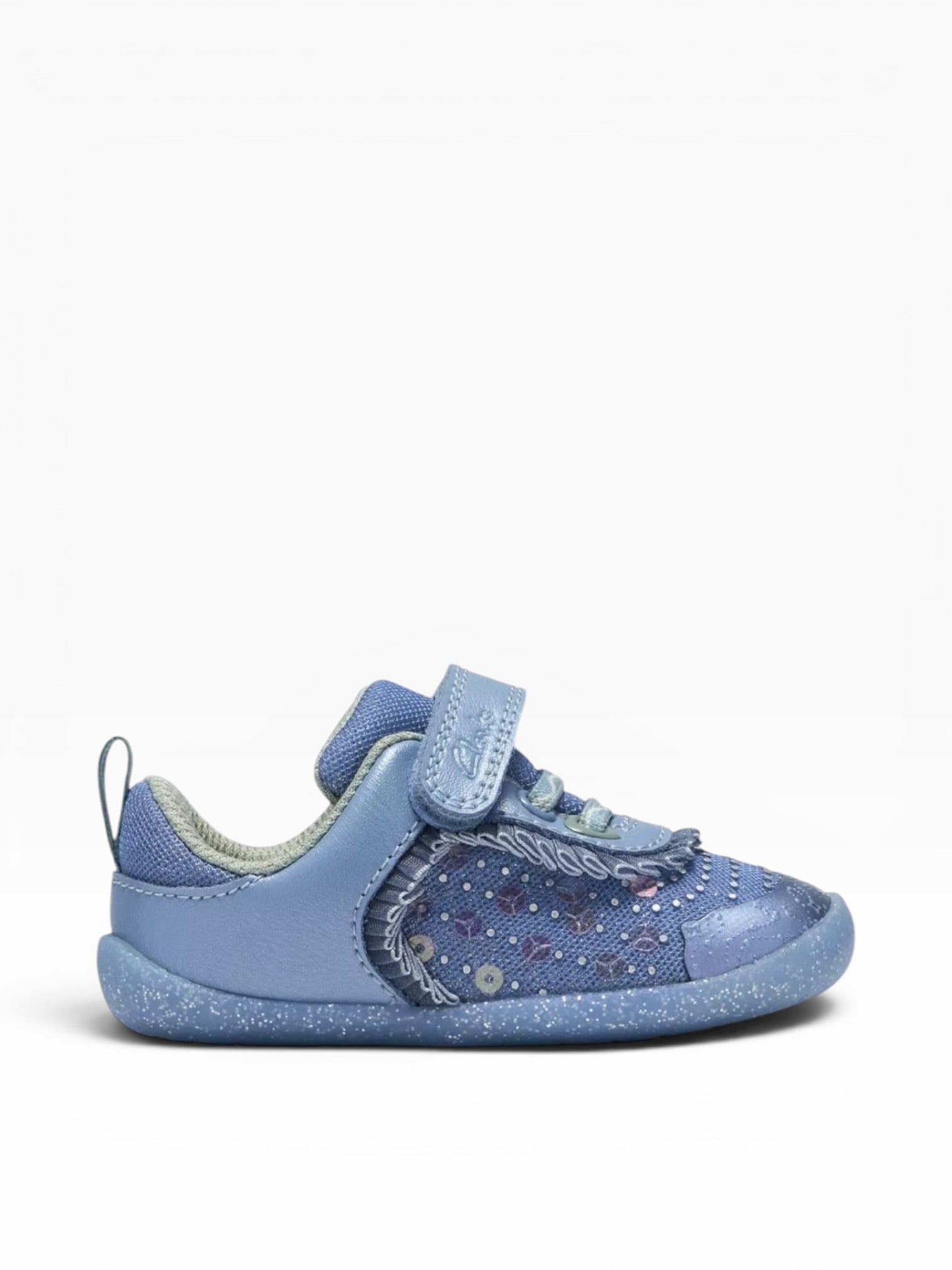 Clarks - Girls blue/glitter pre-walker - Roamer Gleam T