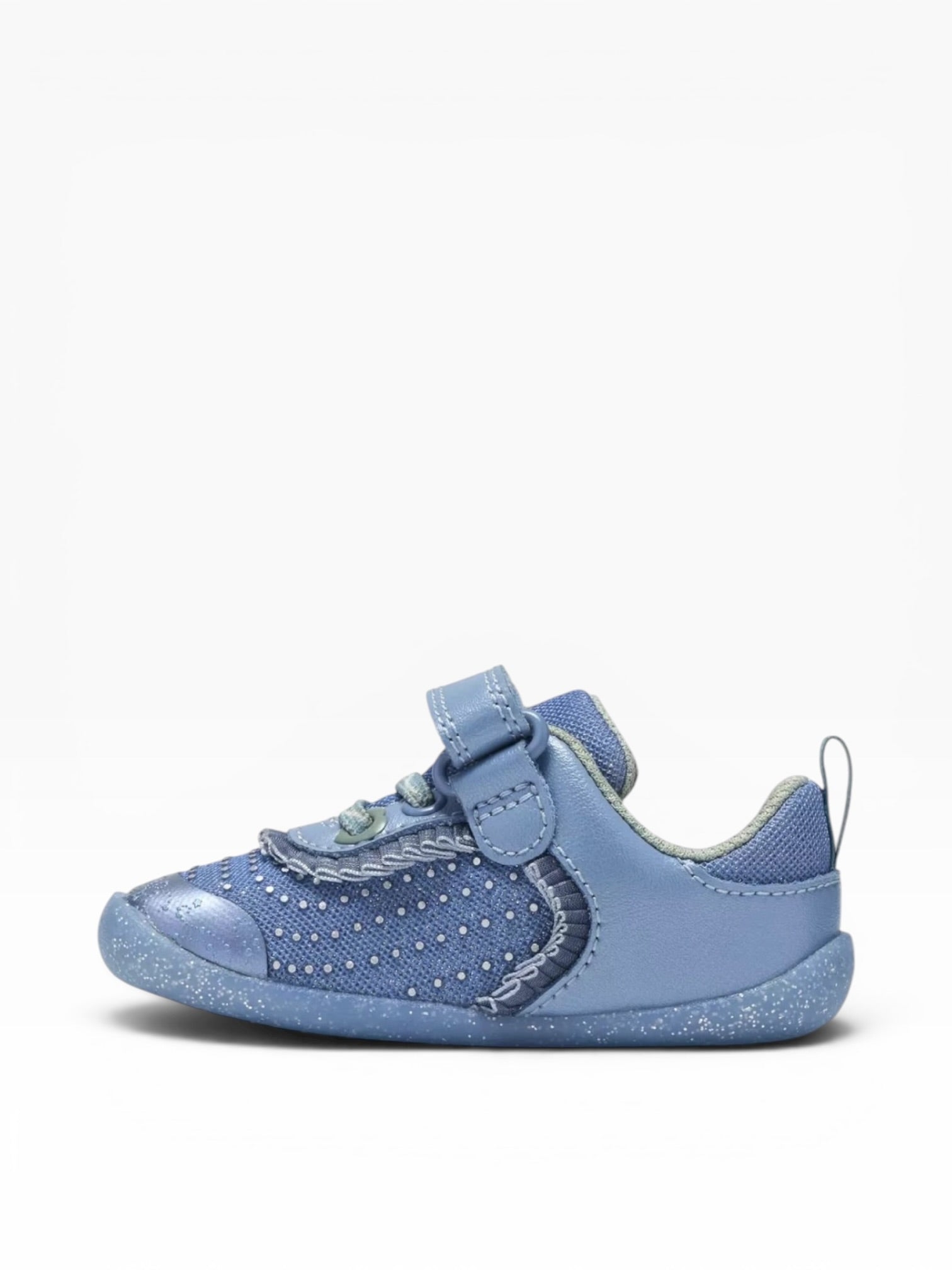 Clarks - Girls blue/glitter pre-walker - Roamer Gleam T