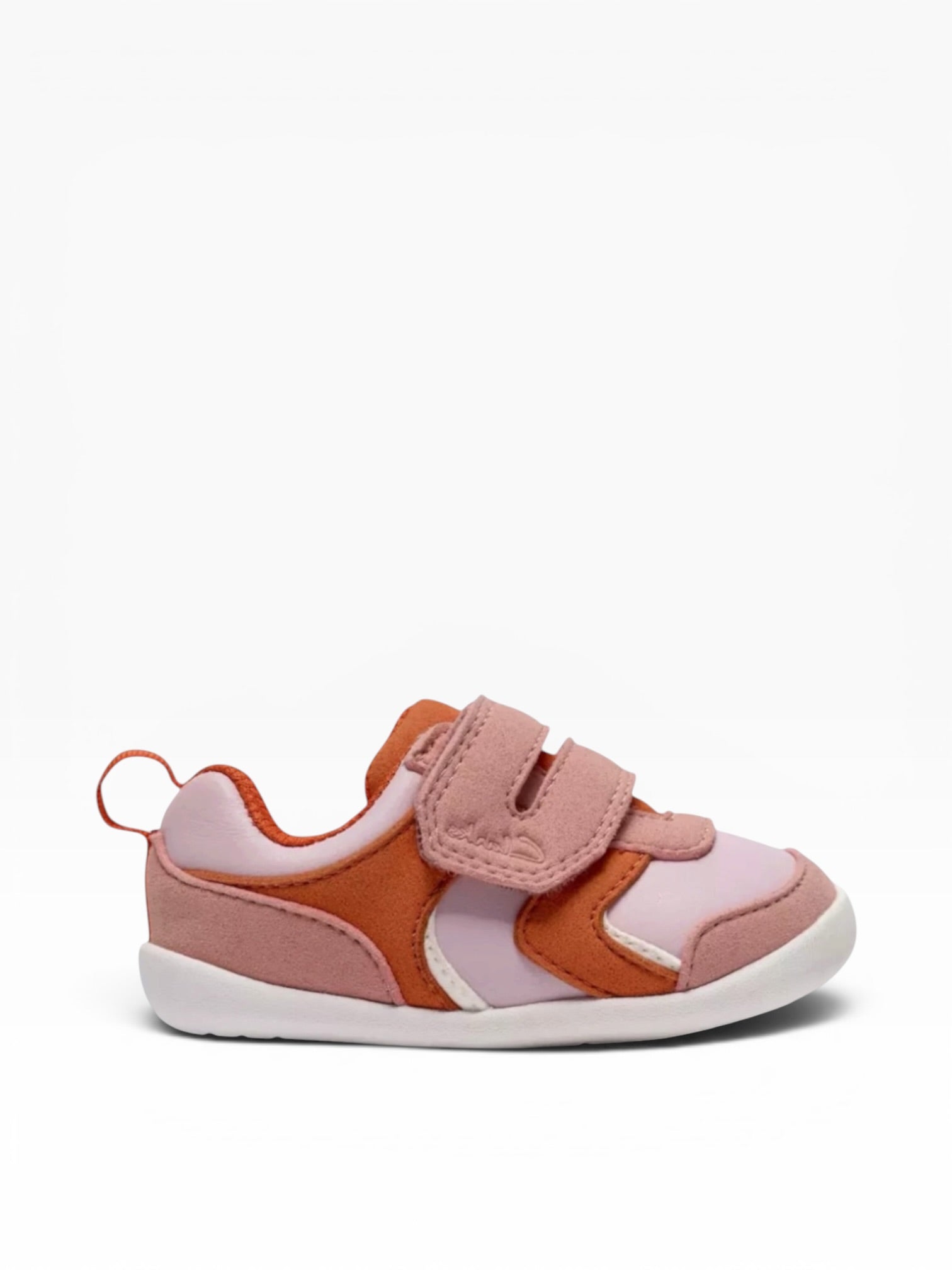 Clarks - Girls pink/orange pre-walker - Roamer sky T