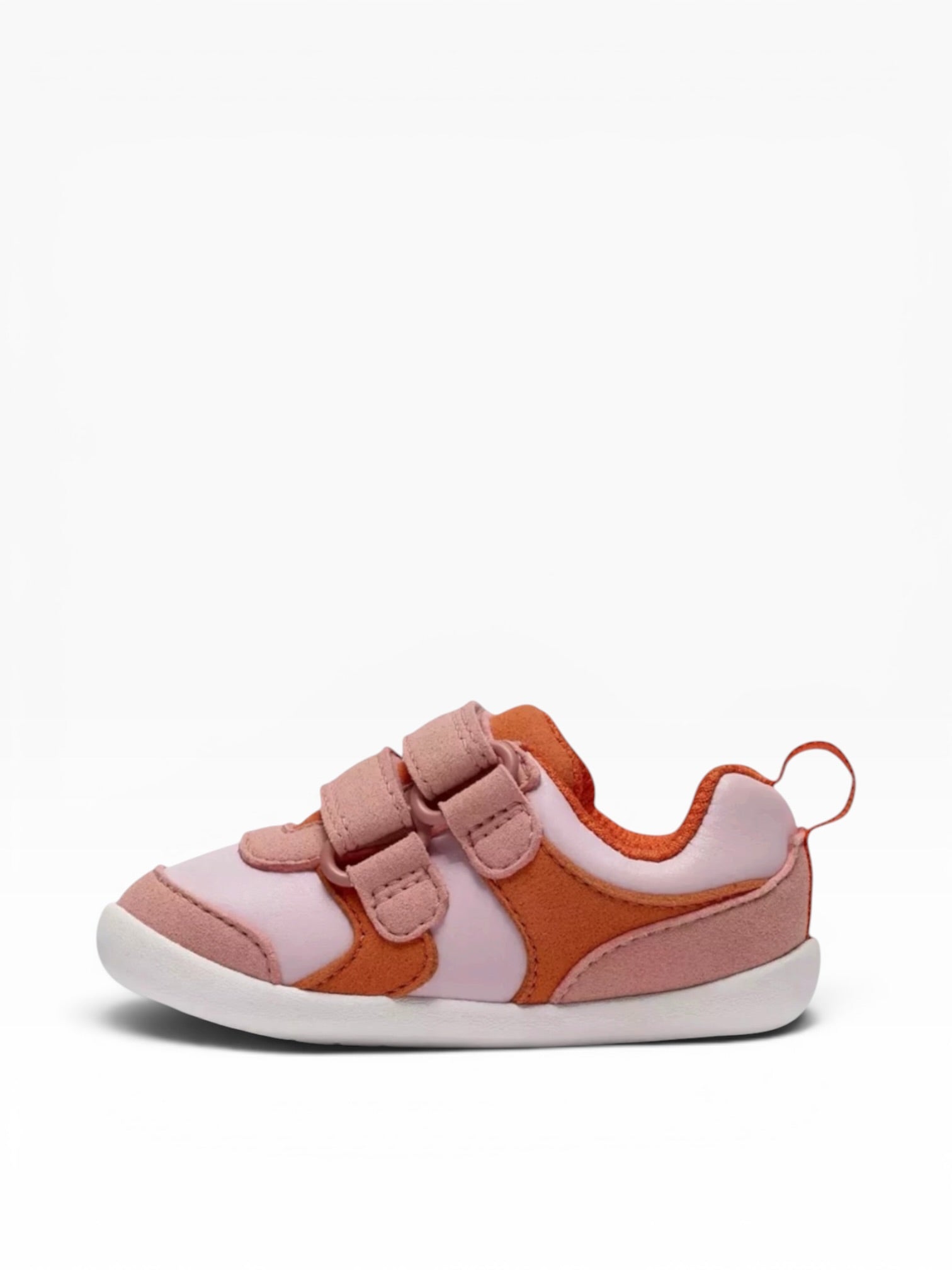 Clarks - Girls pink/orange pre-walker - Roamer sky T