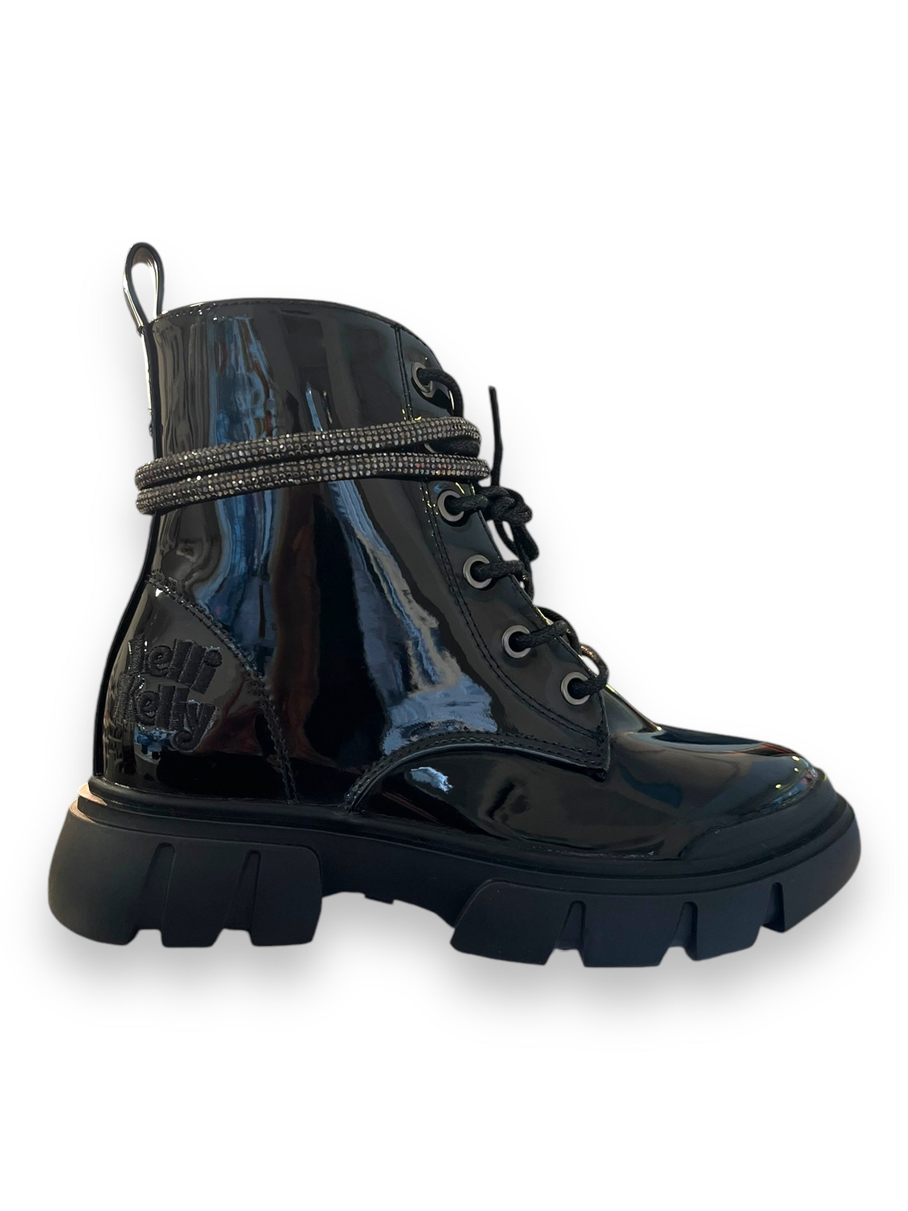 Lelli Kelly a Girls black patent boot - Melissa