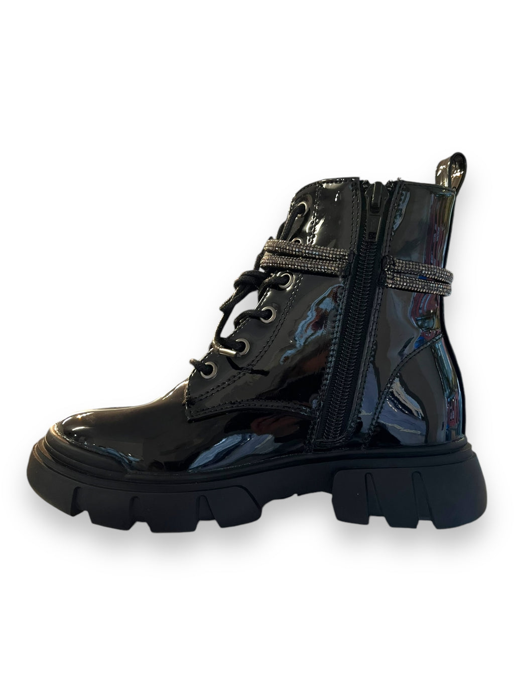 Lelli Kelly a Girls black patent boot - Melissa