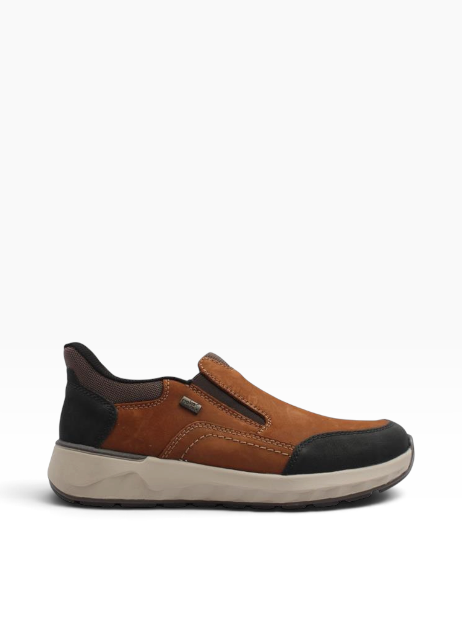 Rieker - Mens tan slip-in shoe - 11551-22