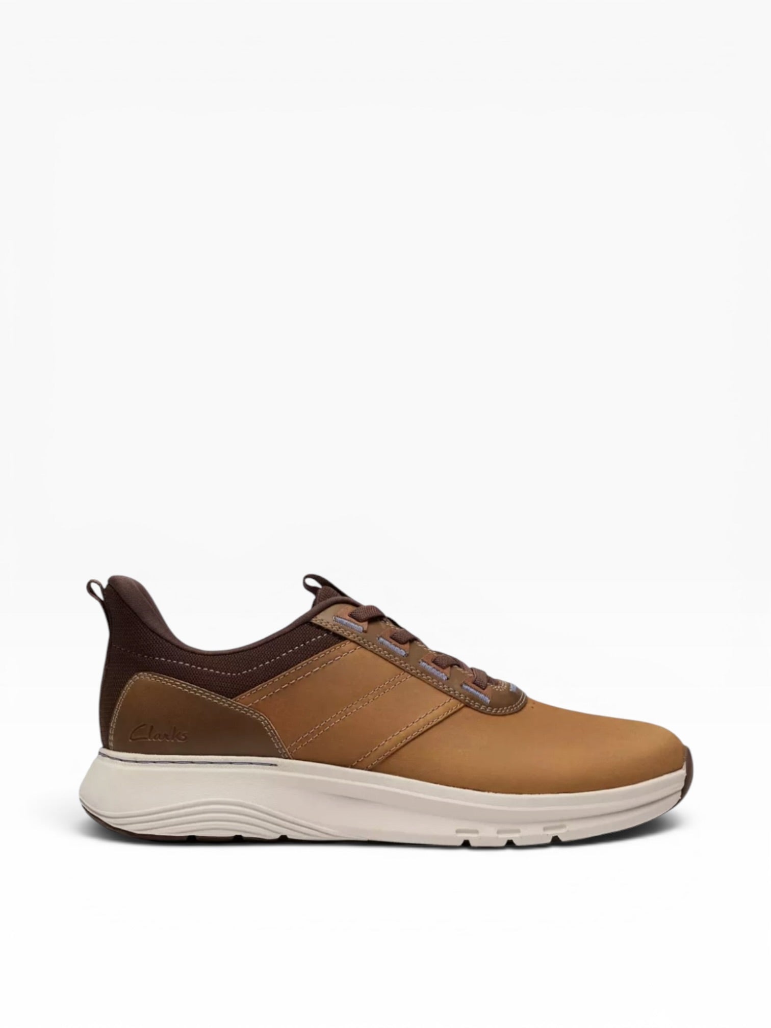 Clarks - Mens slip-on tan shoe - Motion trek LX