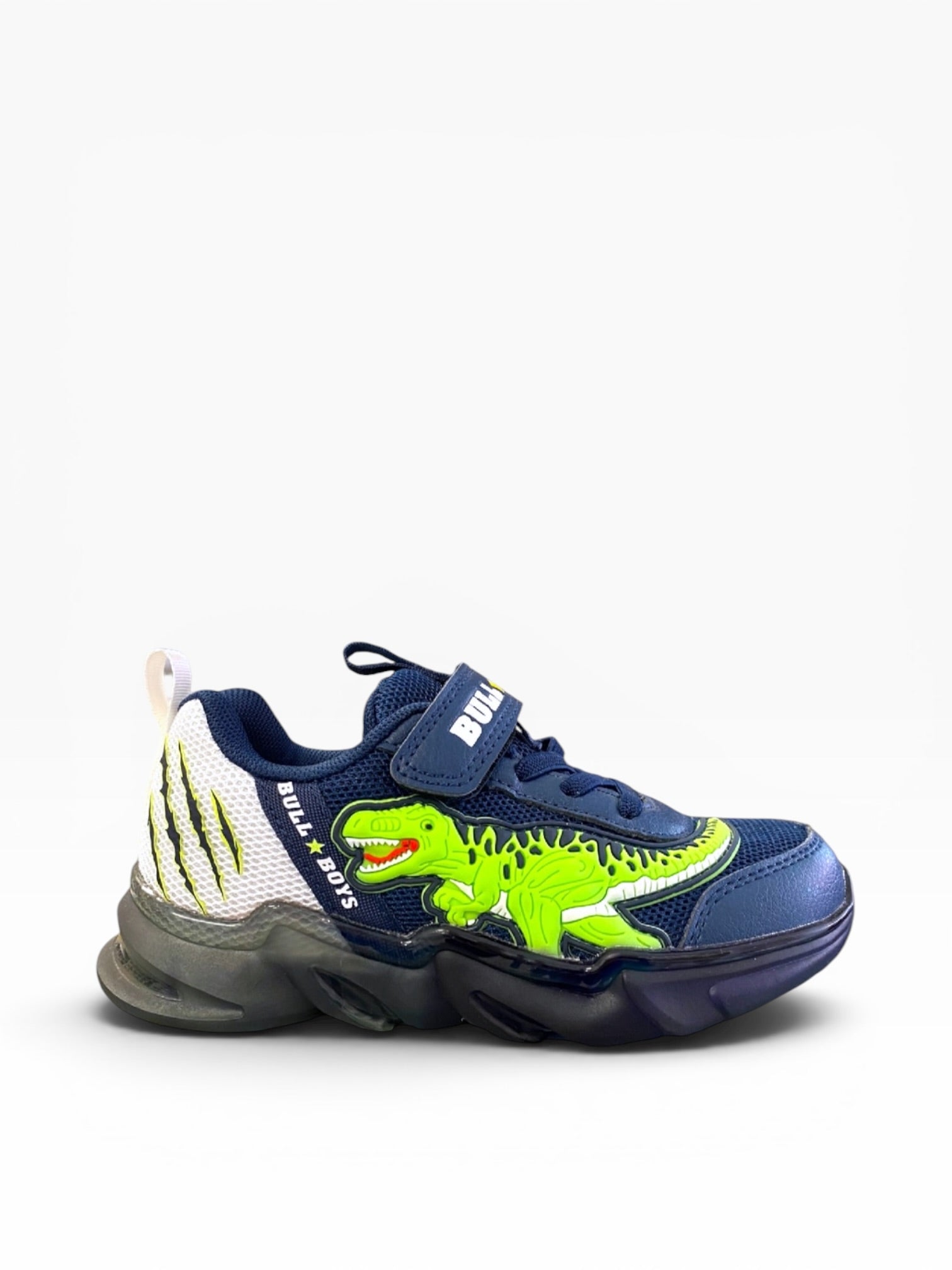 Bull boy - Navy/white dinosaur runner - DNAL3362