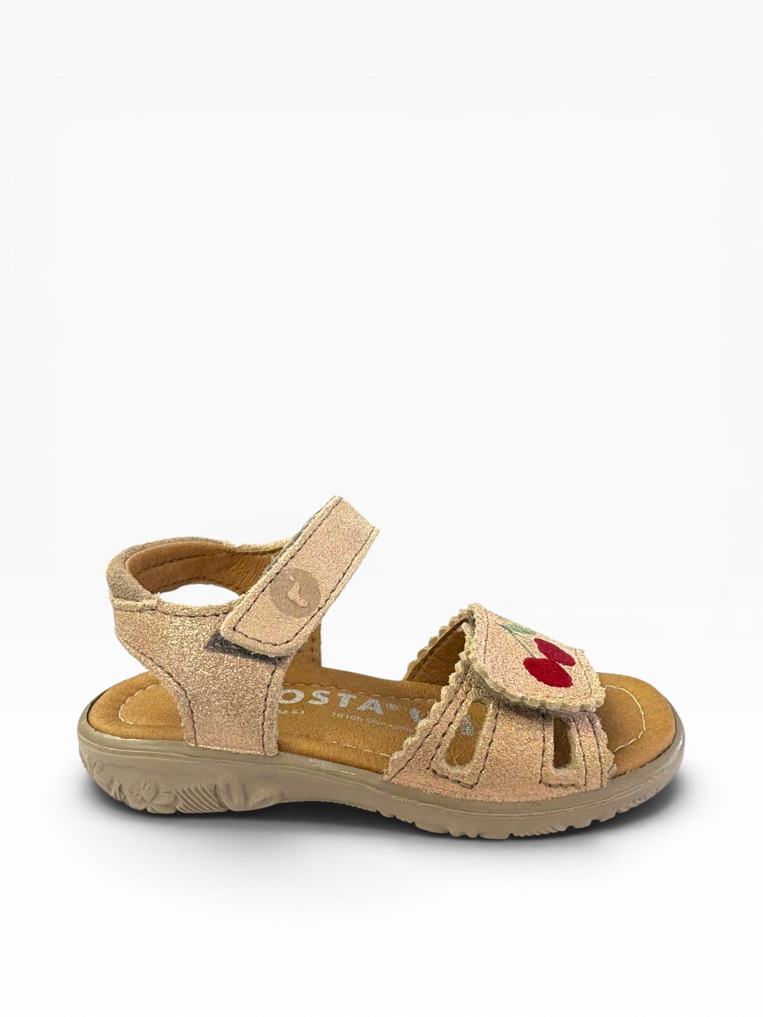 Ricosta - Girls gold/cherry sandal - Mima