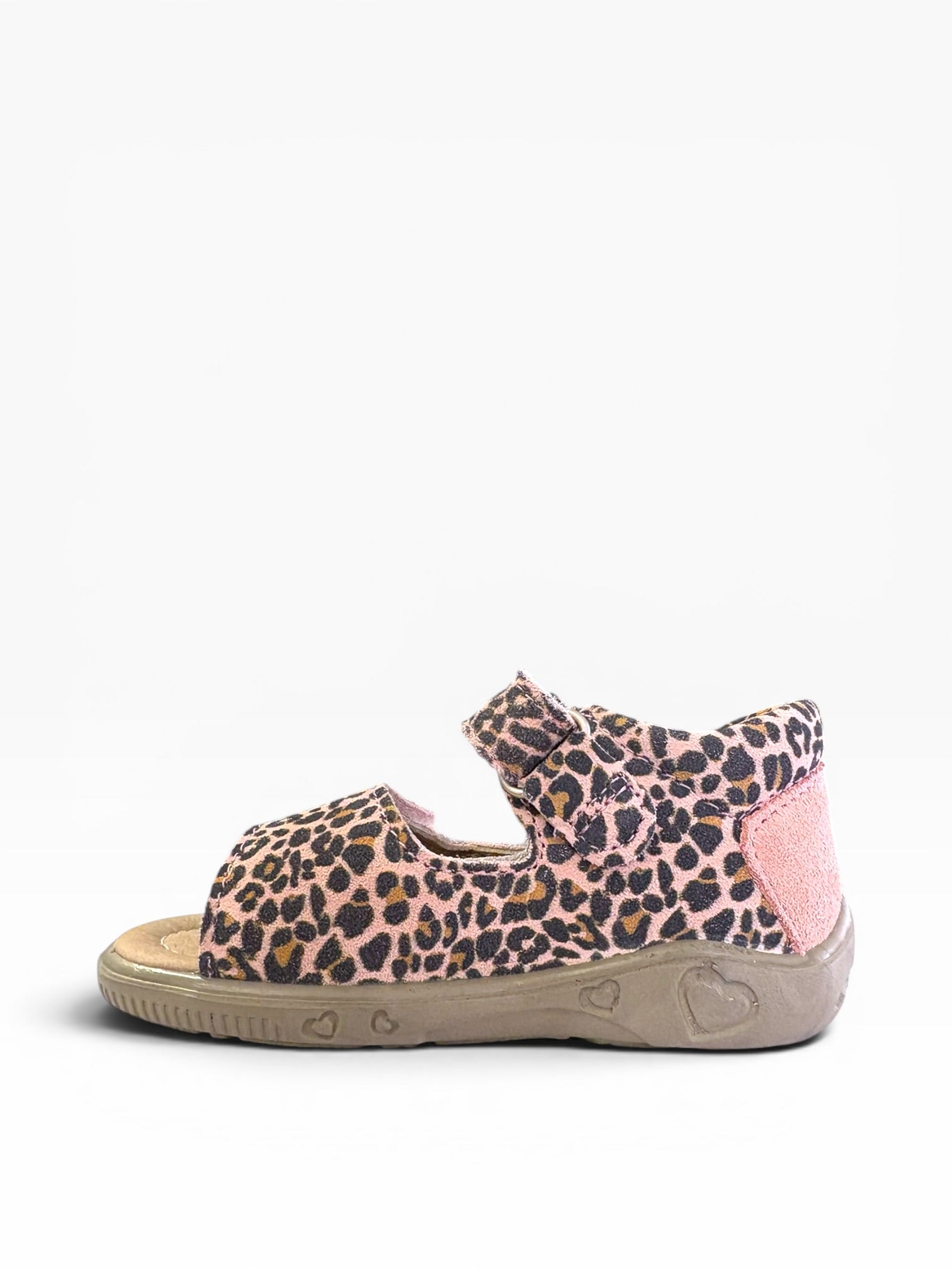 Ricosta - Girls pink leopard sandal - Taya