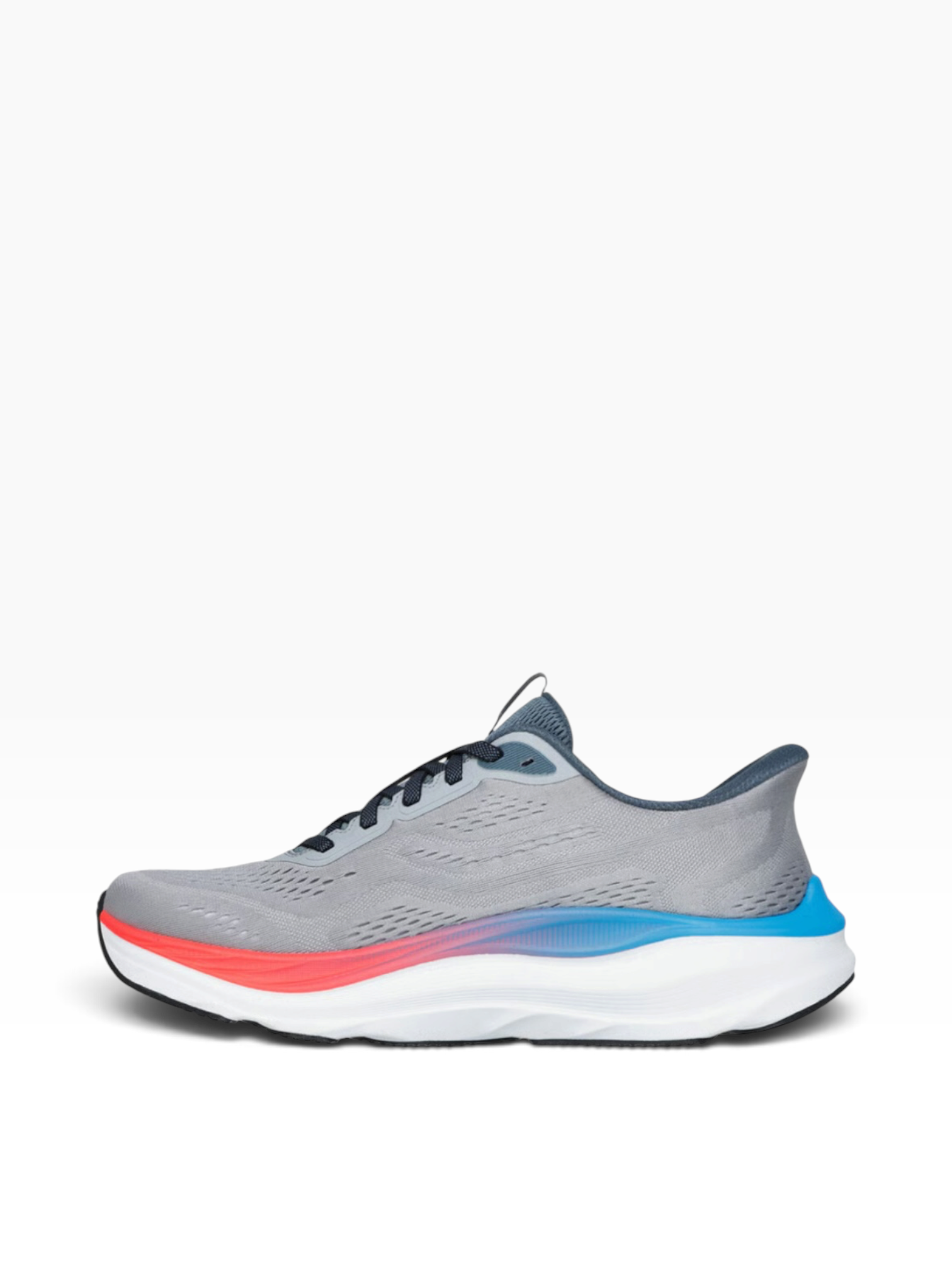 Skechers - Mens grey/multi slip-in runner - Max run