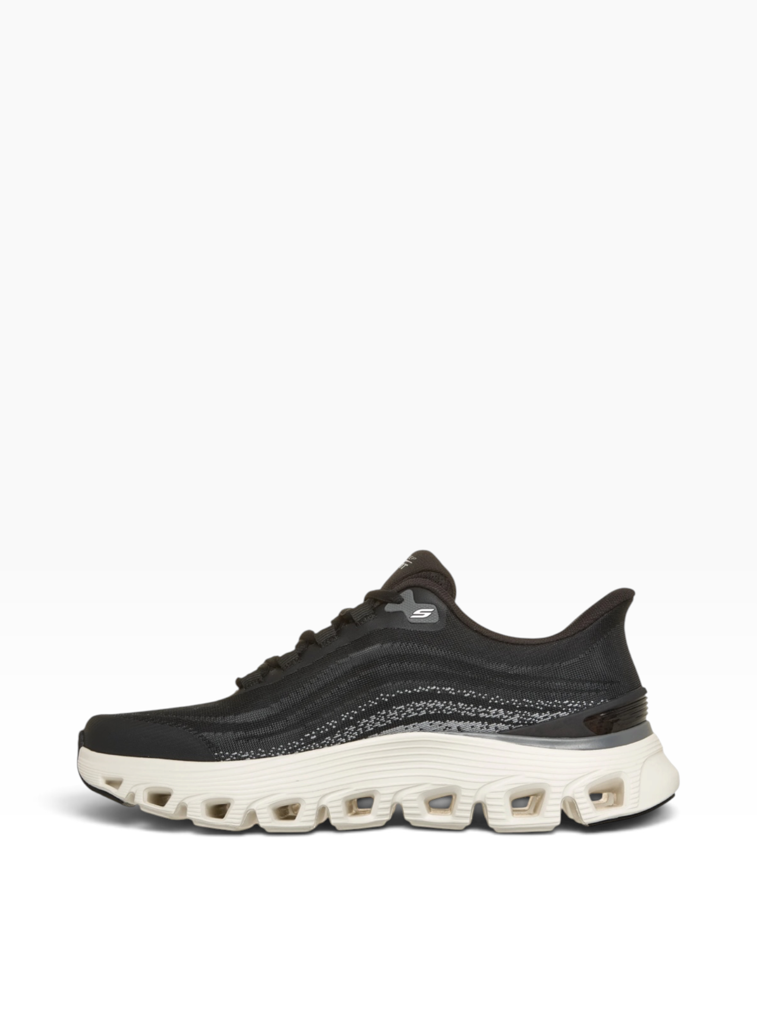 Skechers - Mens black slip-in runner - Zanaro