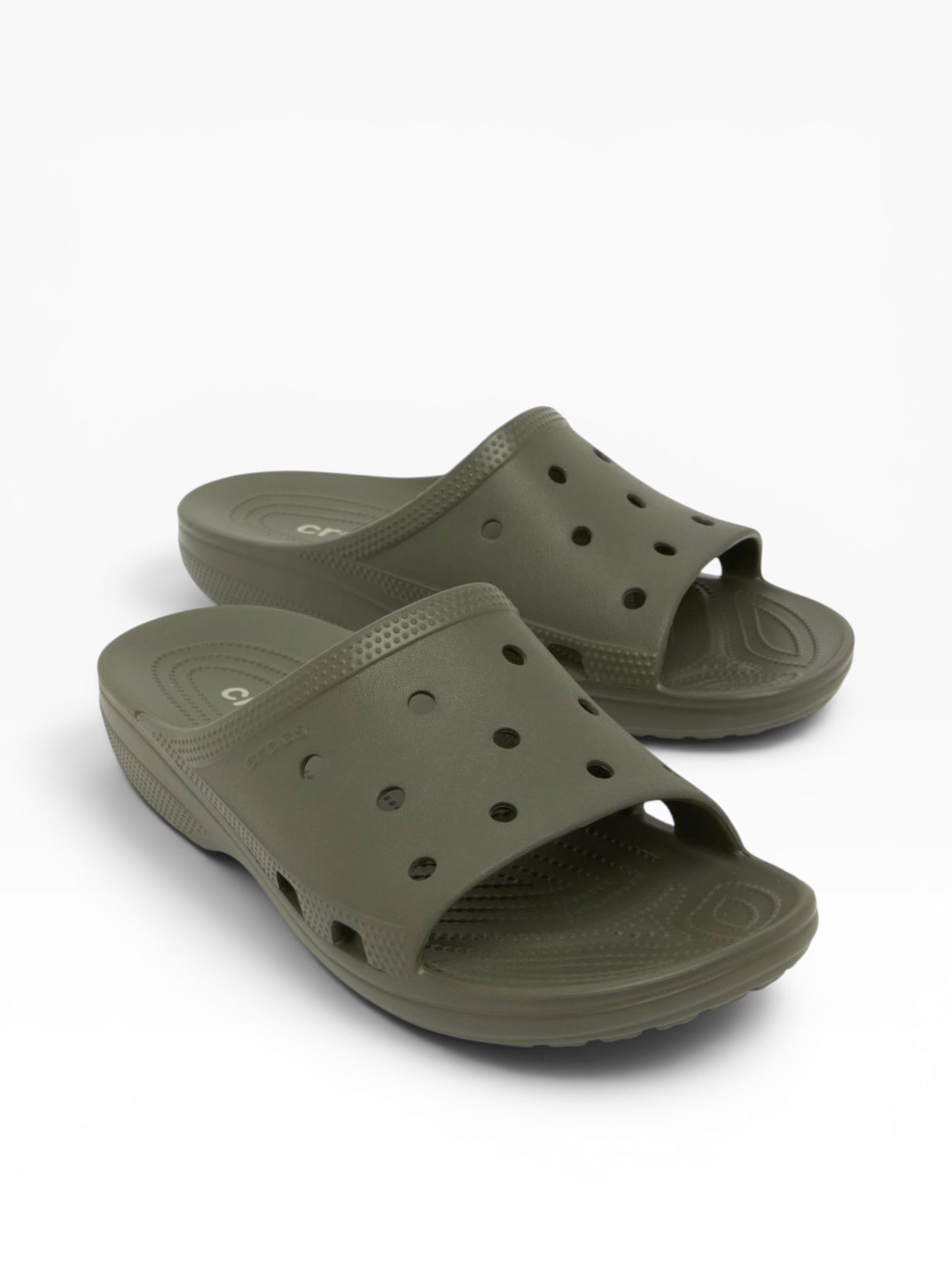 Crocs - Mens olive slides