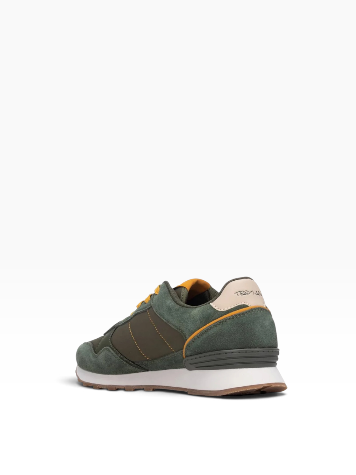 Teddy smith - Mens green/mustard runner - 121015