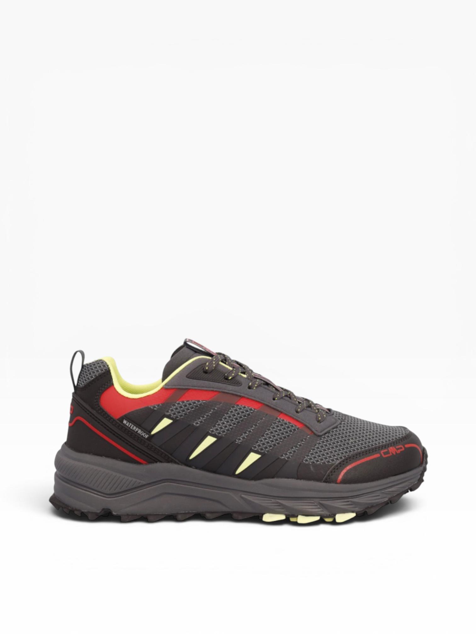 CMP - Mens black/red/yellow shoe - Helnait Fast hiking shoe WP