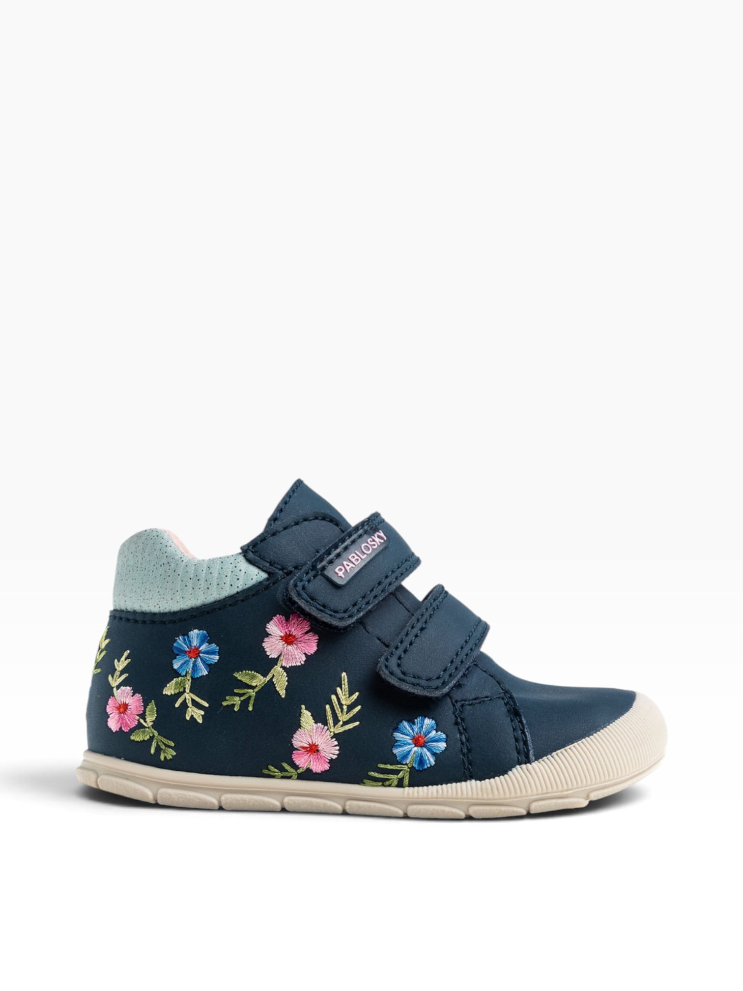 Pablosky - Girls navy/flower boot - 075924