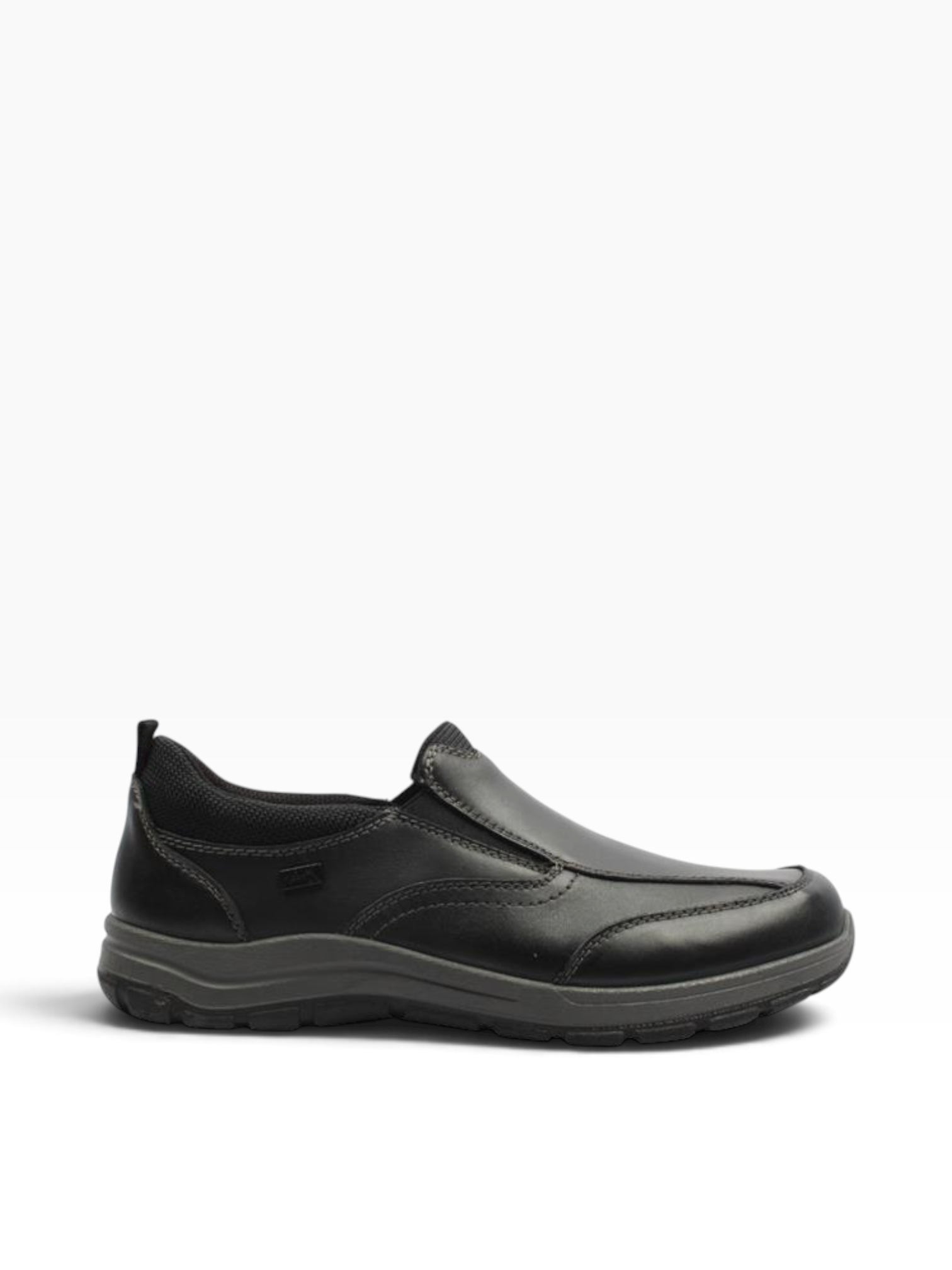 Rieker - Mens black slip on shoe - 03658-00