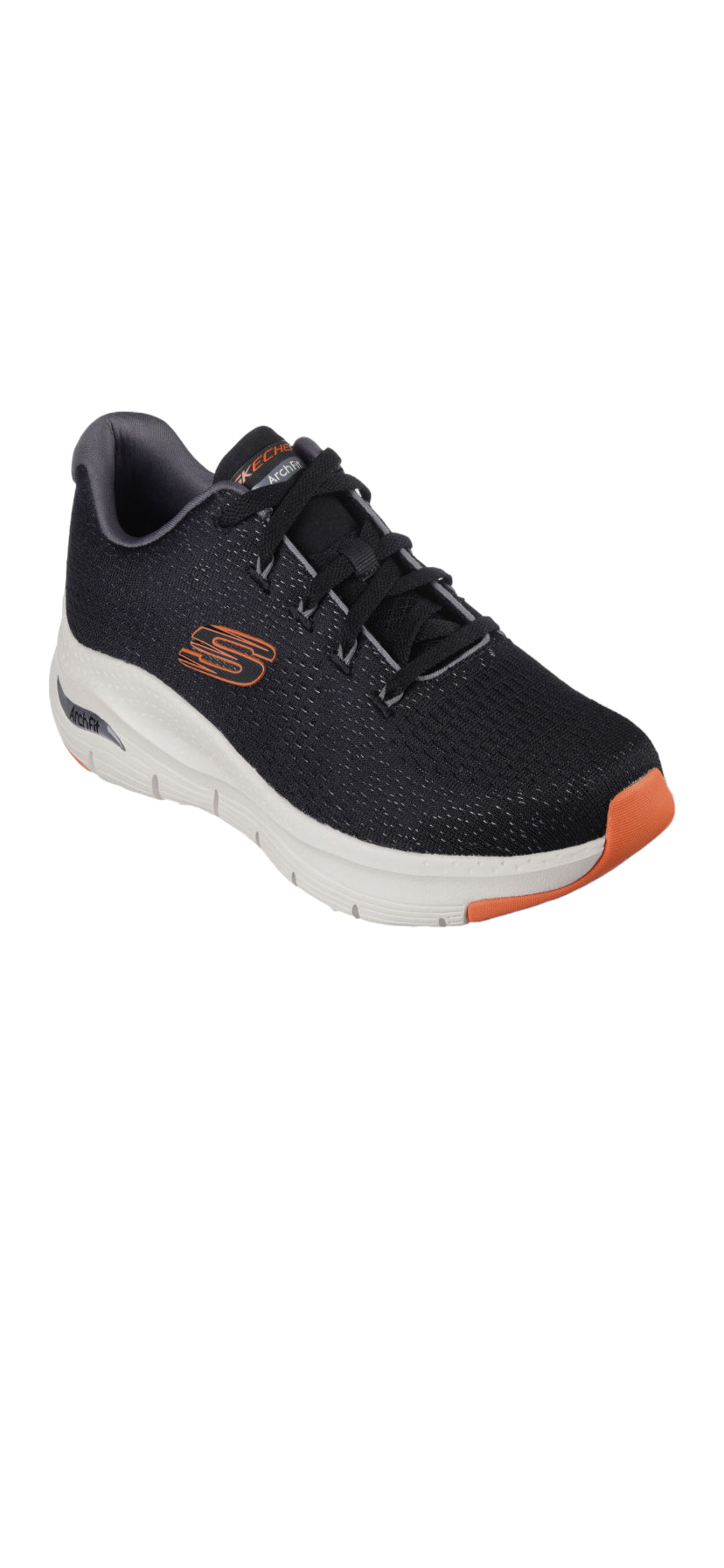 Skechers - men’s arch fit runner - black/orange Takar