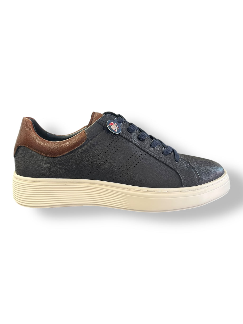Tommy Bowe - Men’s navy leather shoe - Chris